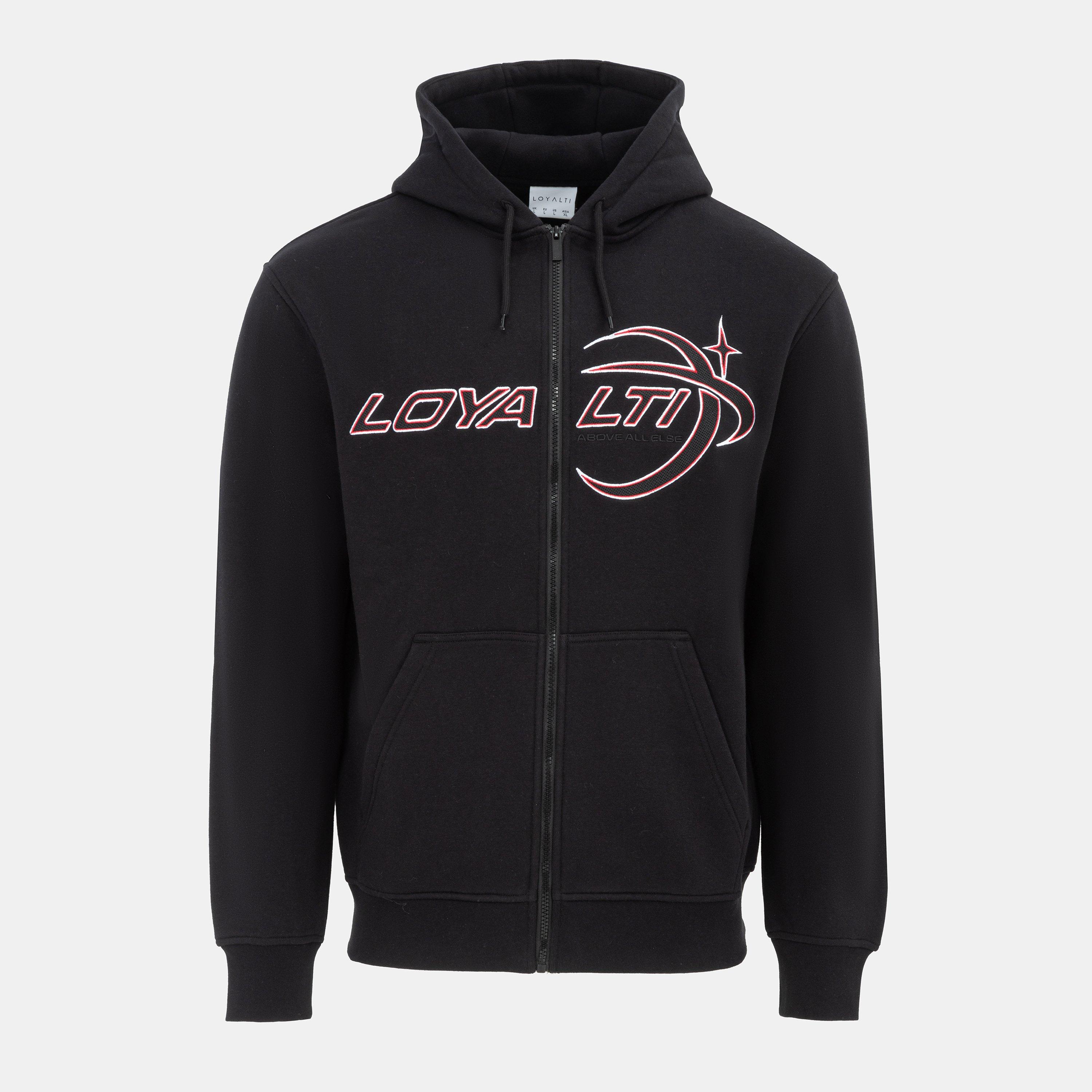 Black - Loyalti - Galazy Zip Up Hoodie Sweatshirts Men - 1