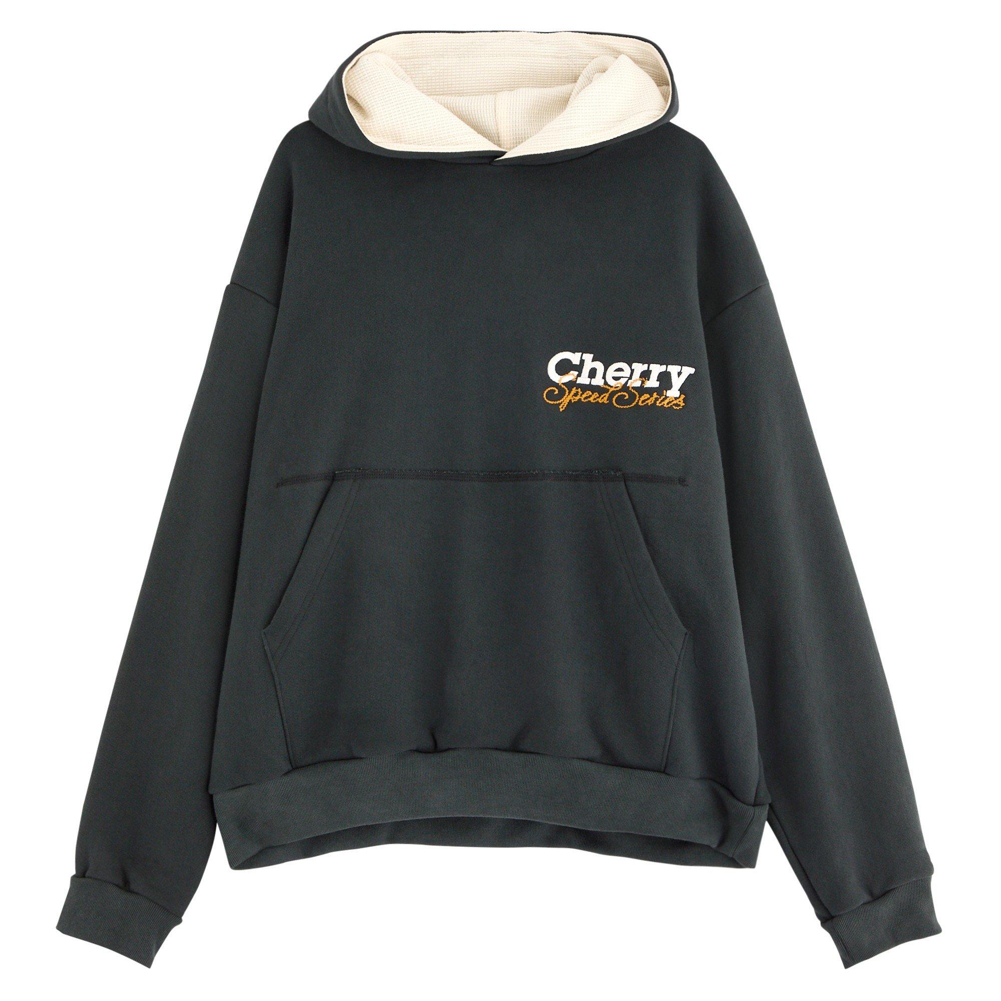 BLACK - Cherry LA - CHERRY THERMAL HOODIE