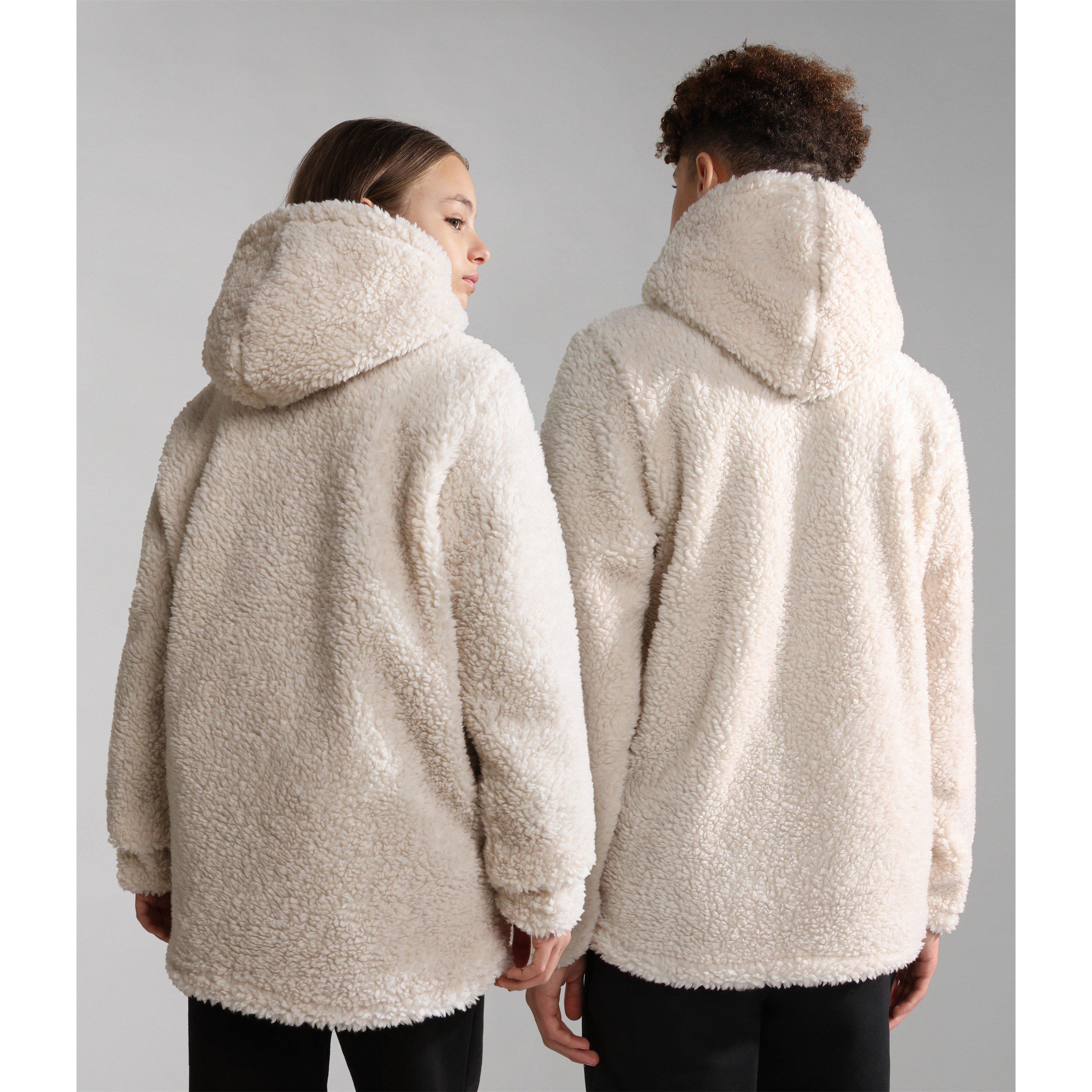 Cream NS5 - Napapijri - Unisex Kids Burgee Half-Zip Fleece Hoodie - 3