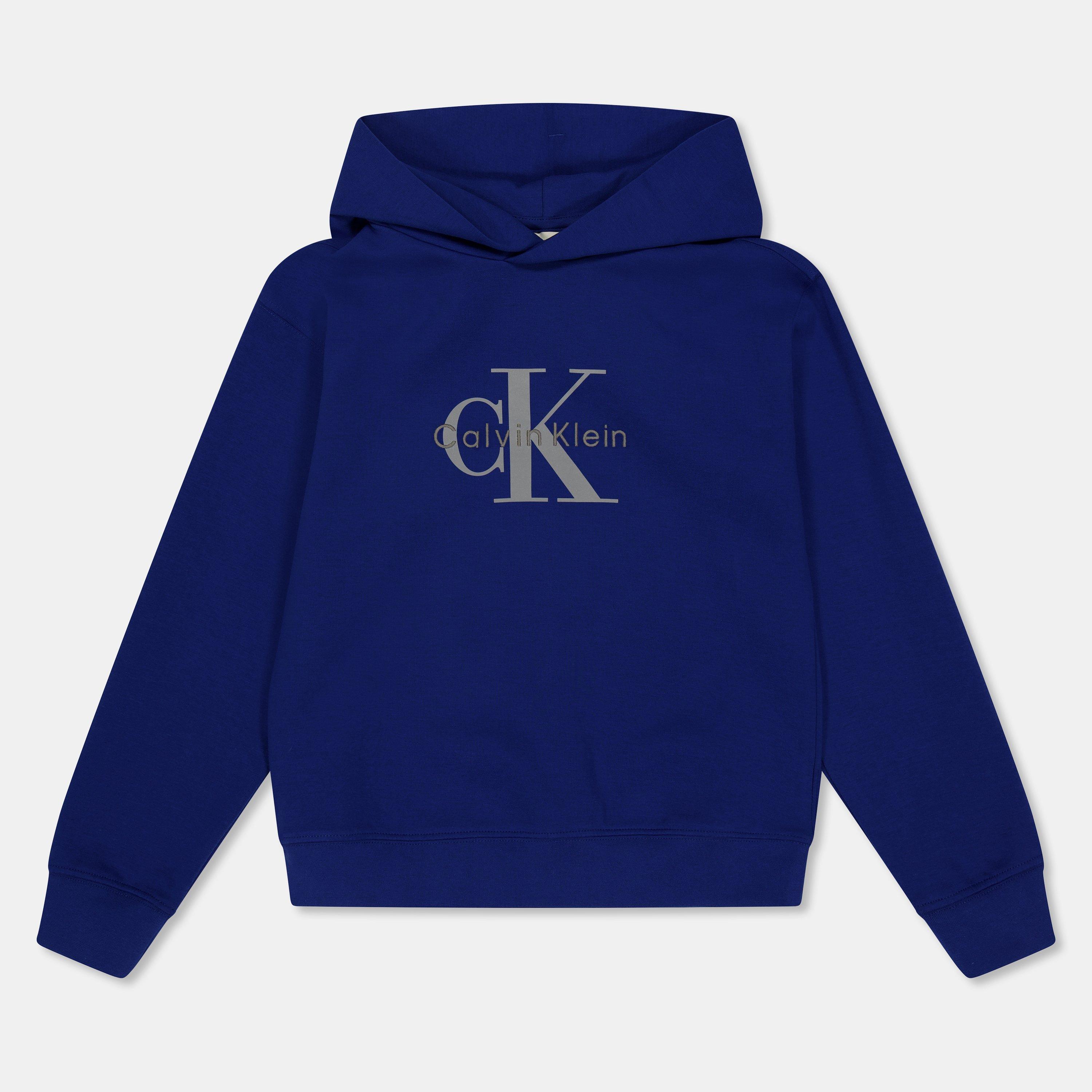 Calvin Klein Jeans Boys Kids' Mlogo Pull Over Hoodie - Admiral Blue - 8Y