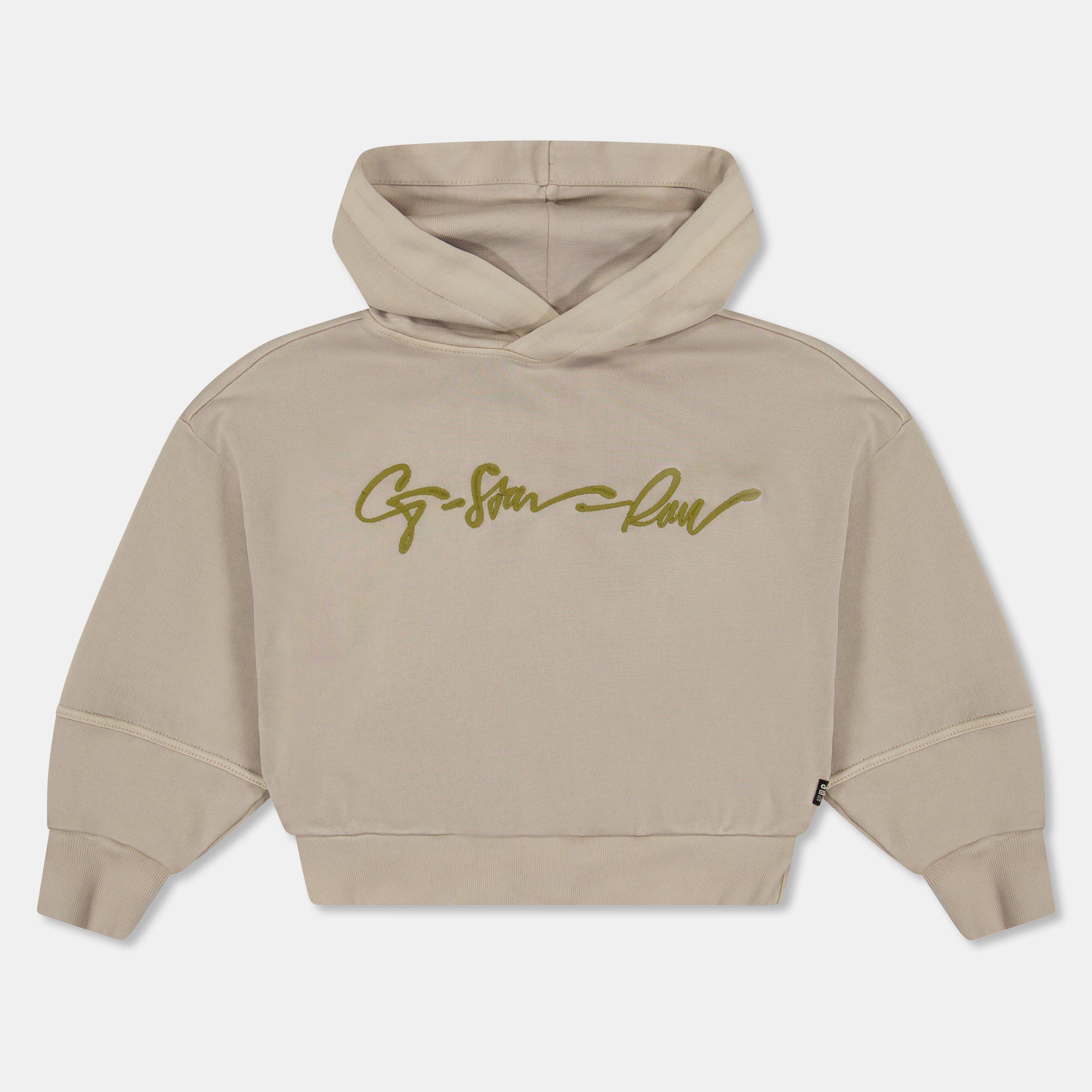 G Star Girls Kids' Pull Over Hoodie - Lt Buff Yellow - 12Y