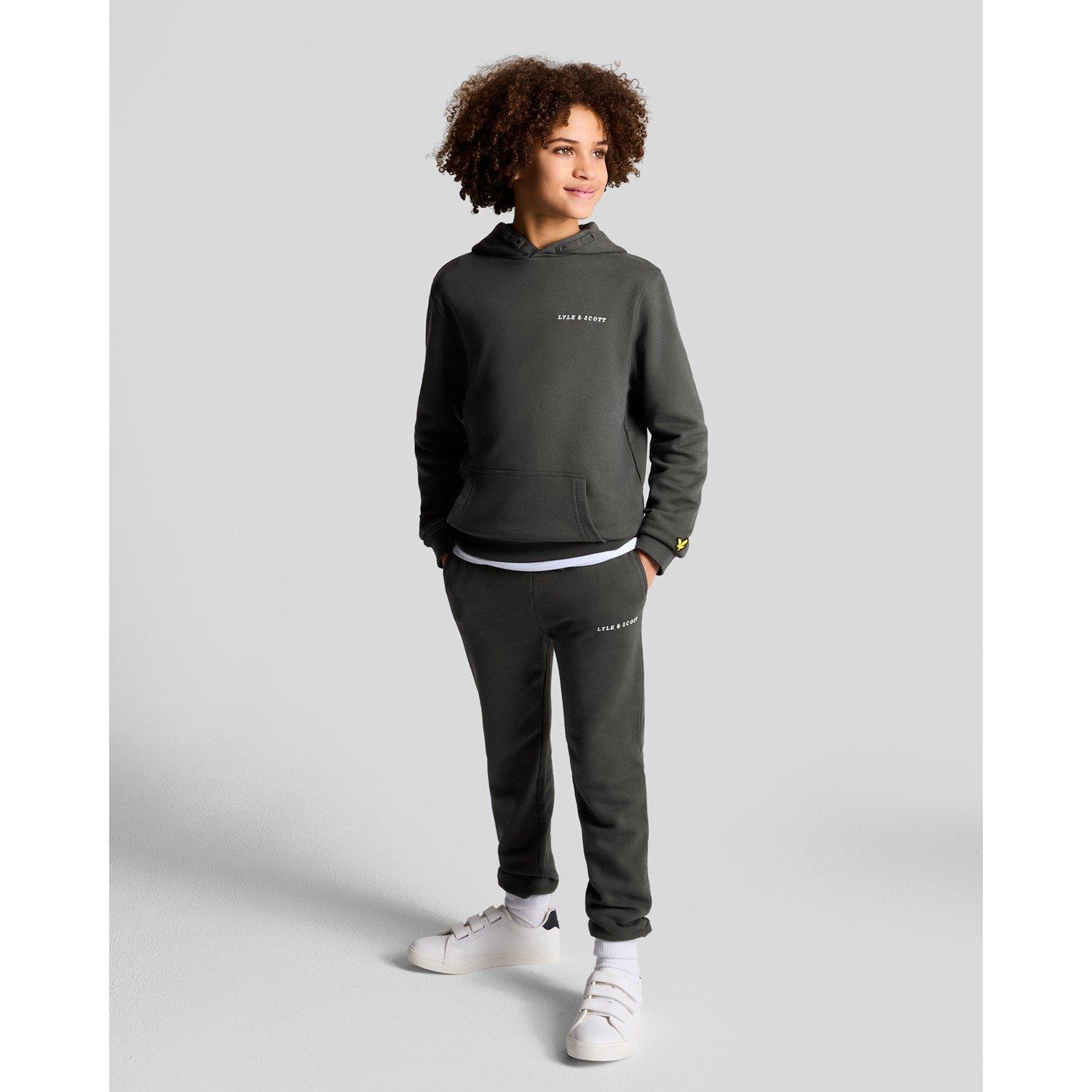 W635 Gris Pistola - Lyle and Scott - Kids' Script Hoodie - 4