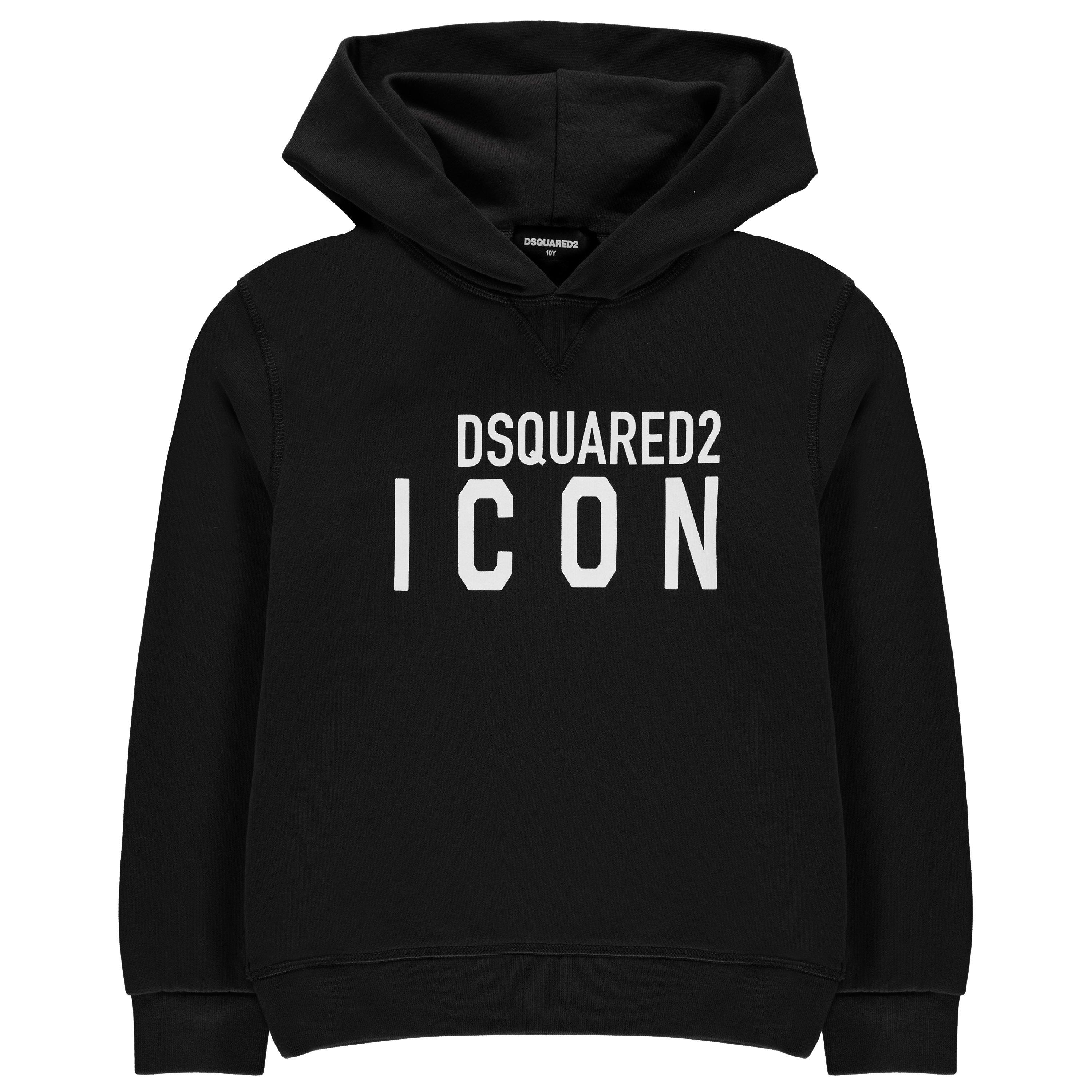 Black DQ900 - DSquared2 - Boy's Basic Logo Oth Hoodie - 1