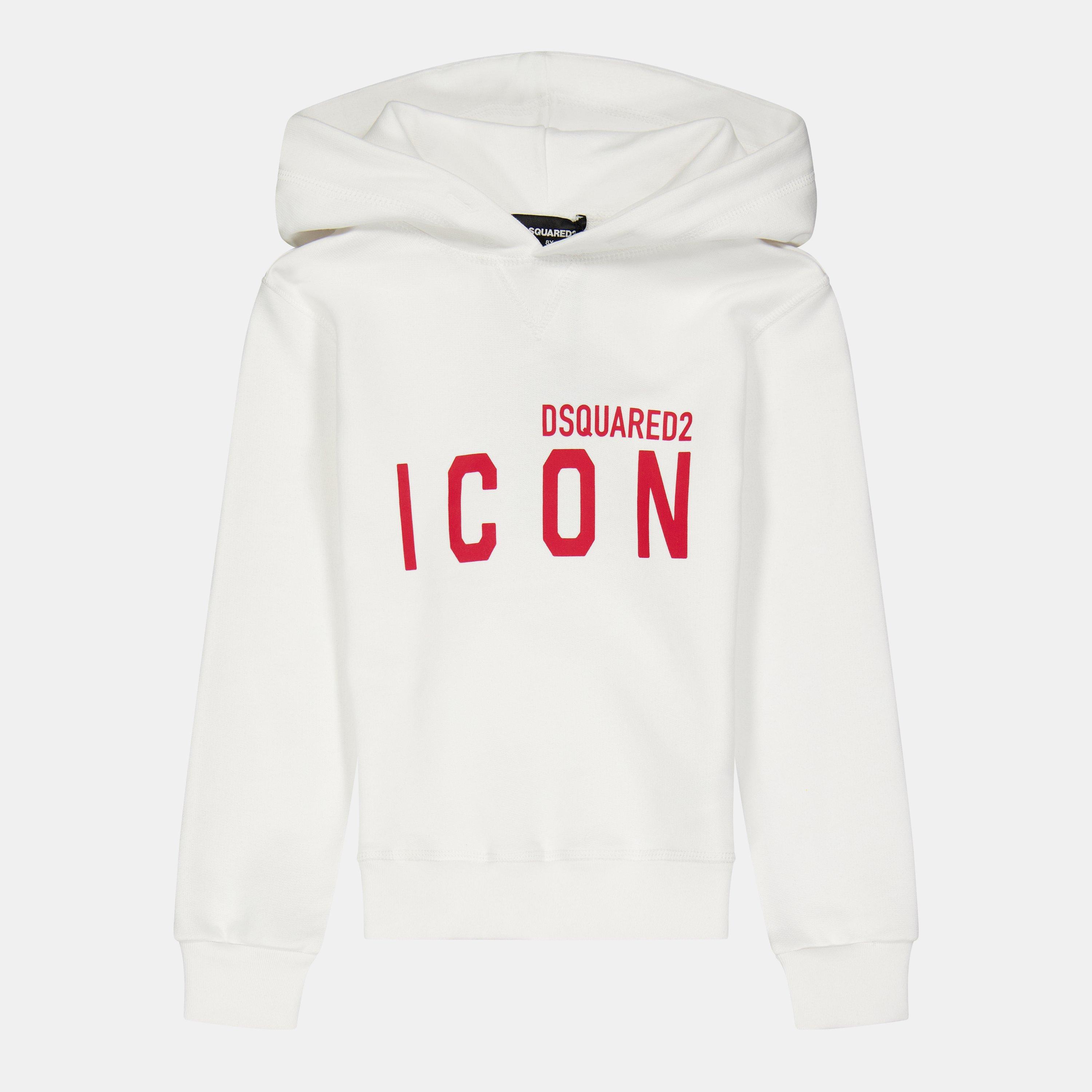 Dsquared2 Icon Paint Splatter Hoodie White – TheDesignerBox
