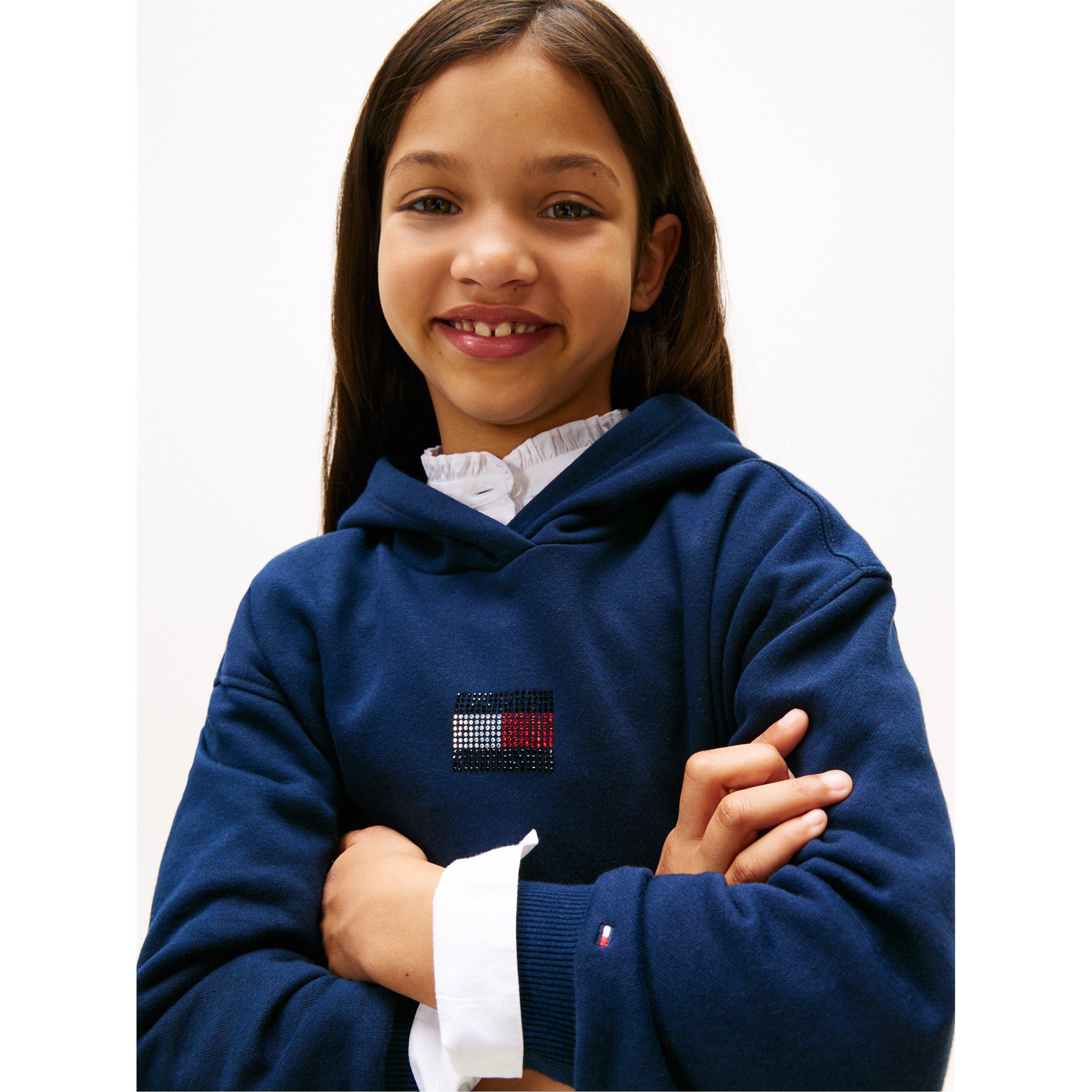 Blu Notte C1G - Tommy Hilfiger - Kids' Diamante Hoodie - 5
