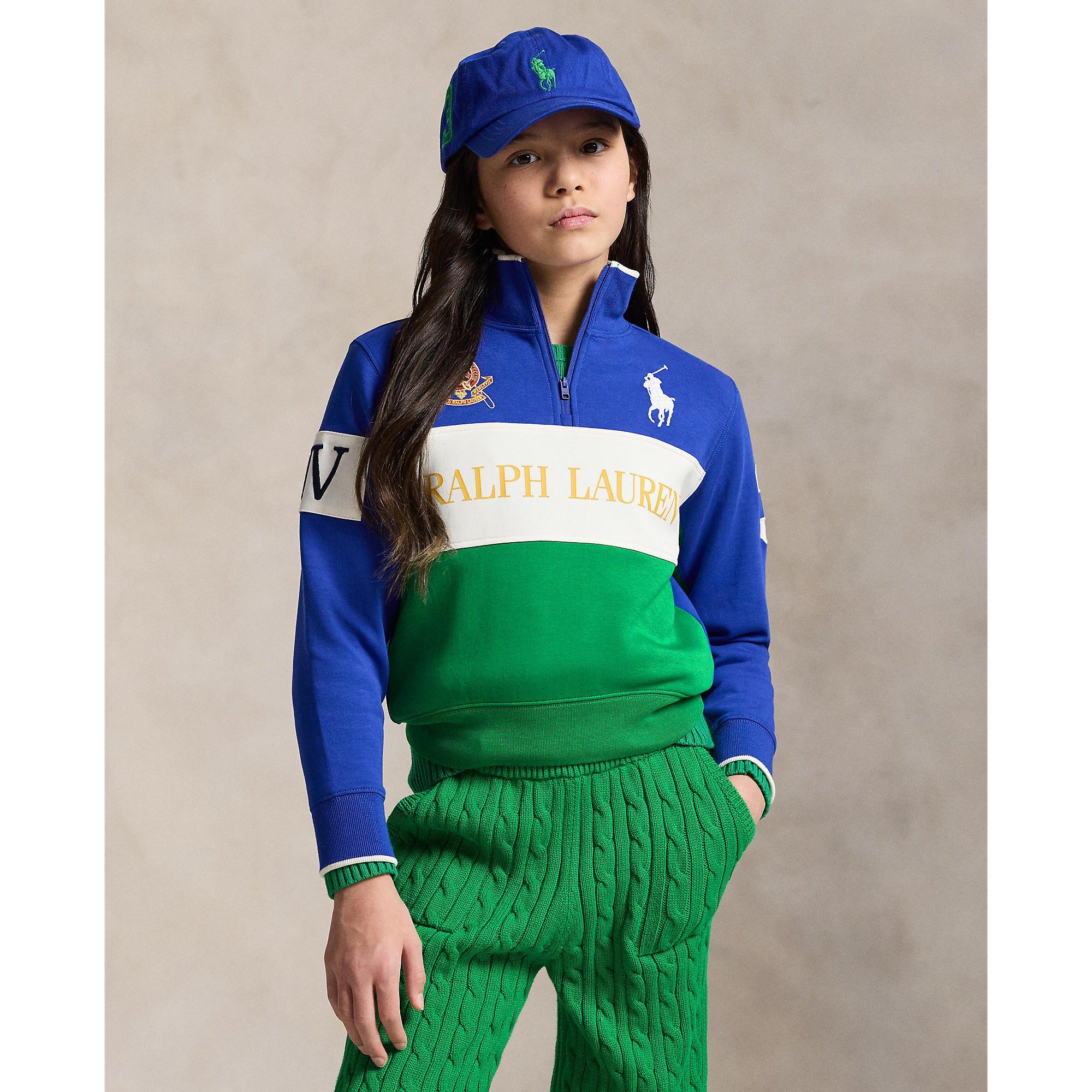 Ralph Lauren ツインフラットシーツ グリーン Polo Ralph Lauren Kids' 1/4 Zip Fleece | Cruise Fashion