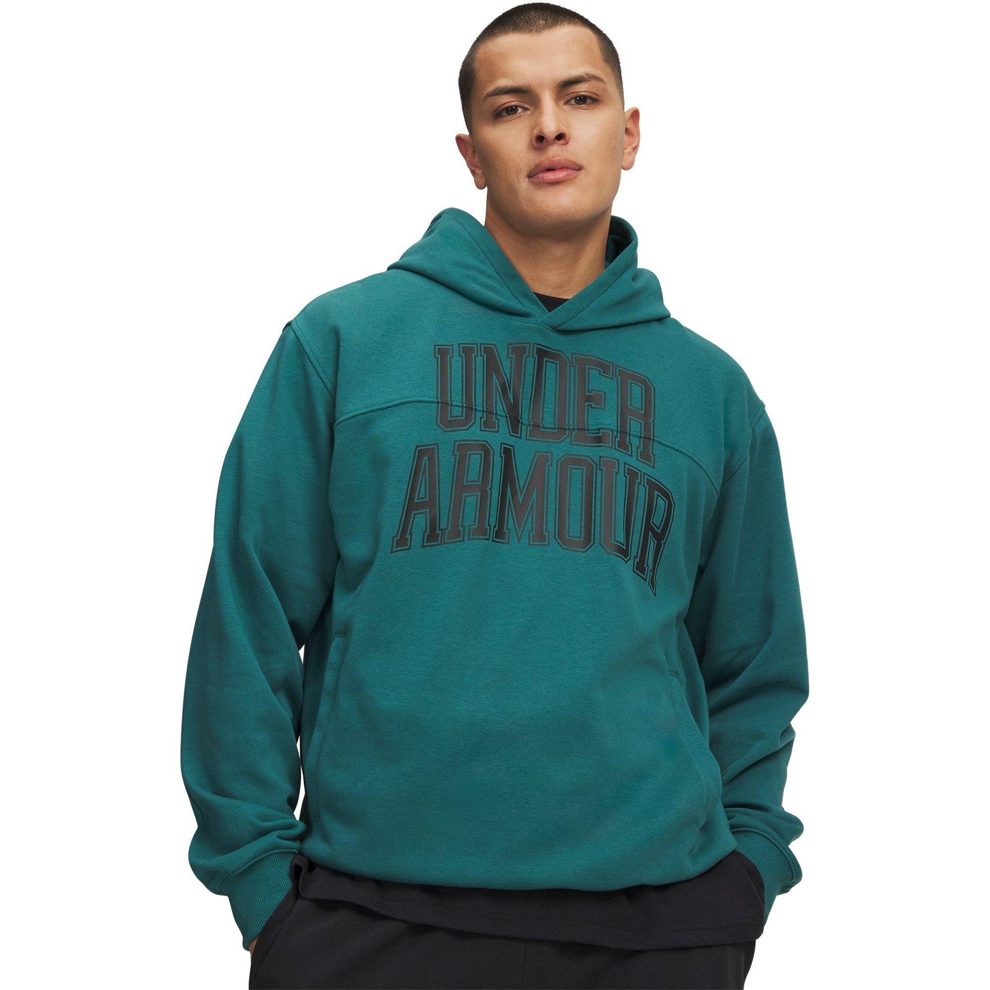 Under Armour Men's Performance Hoodie - Green/Black - 2XL