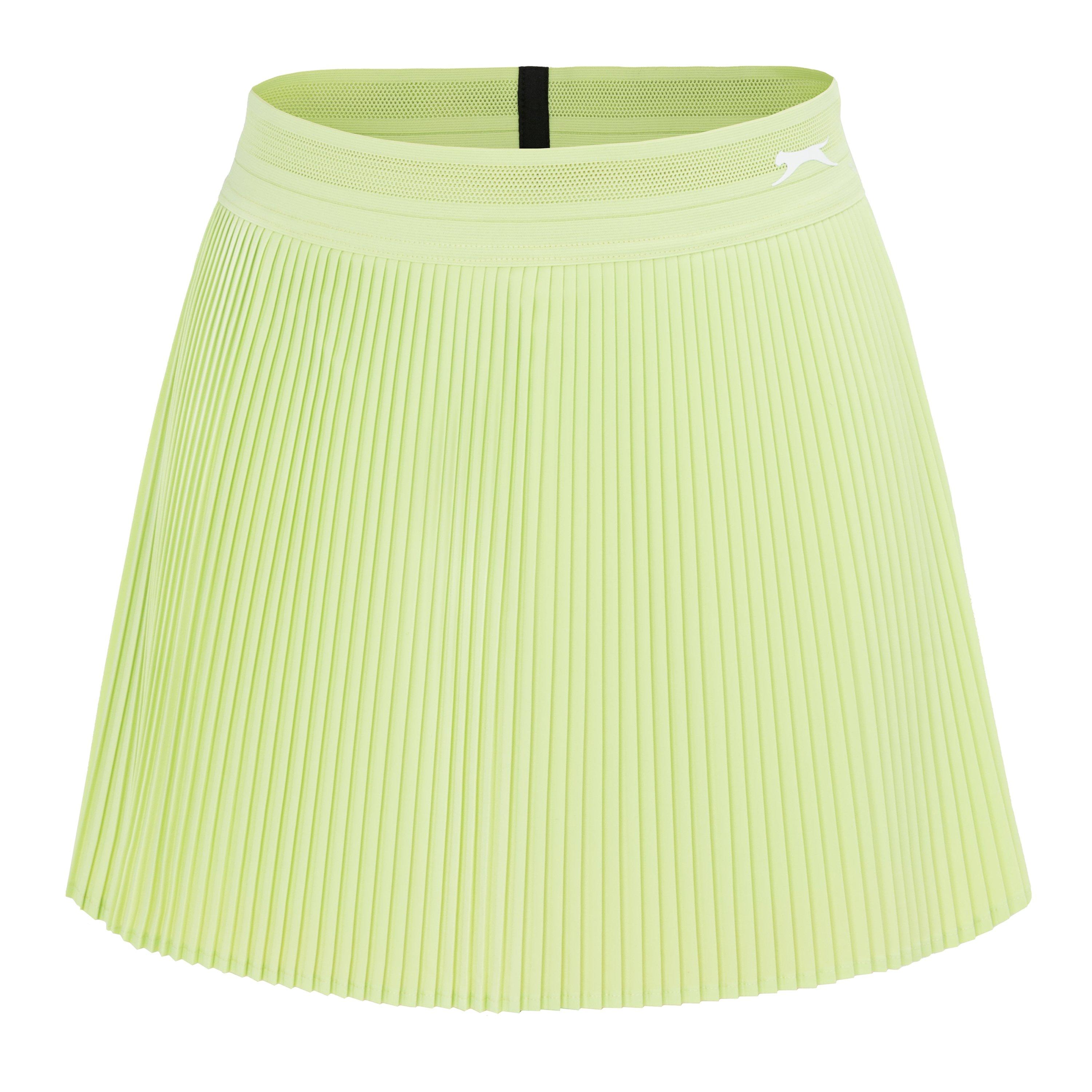 Slazenger Women's Pleated Skort - Shadow Lime - 10 (38)