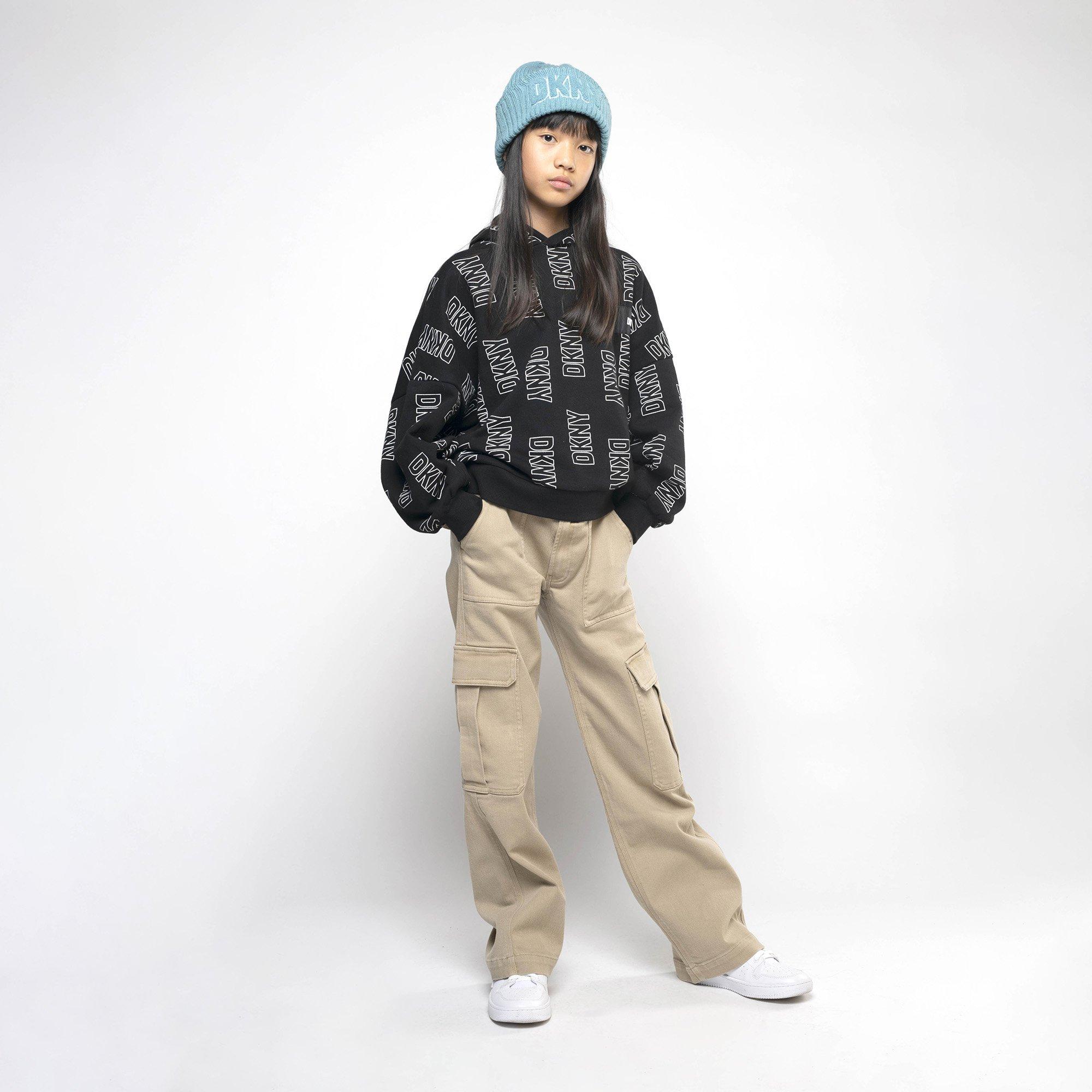 Black M41 - DKNY - Kids' Outline Logo Hoodie - 2