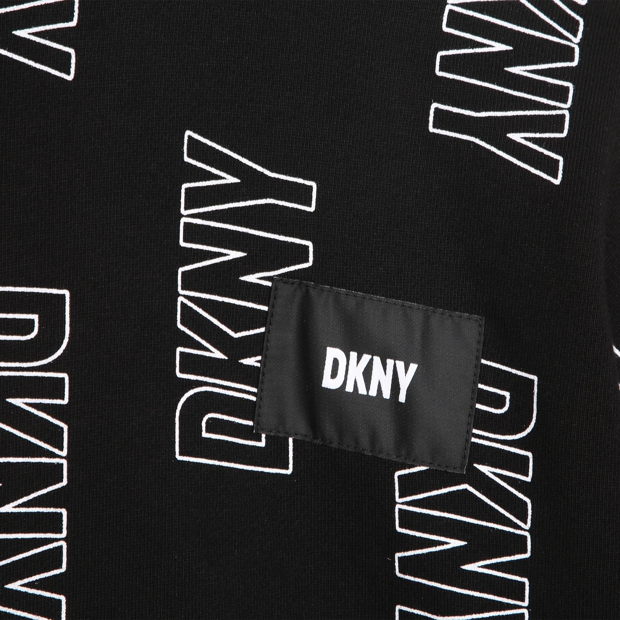 Black M41 - DKNY - Kids' Outline Logo Hoodie - 4