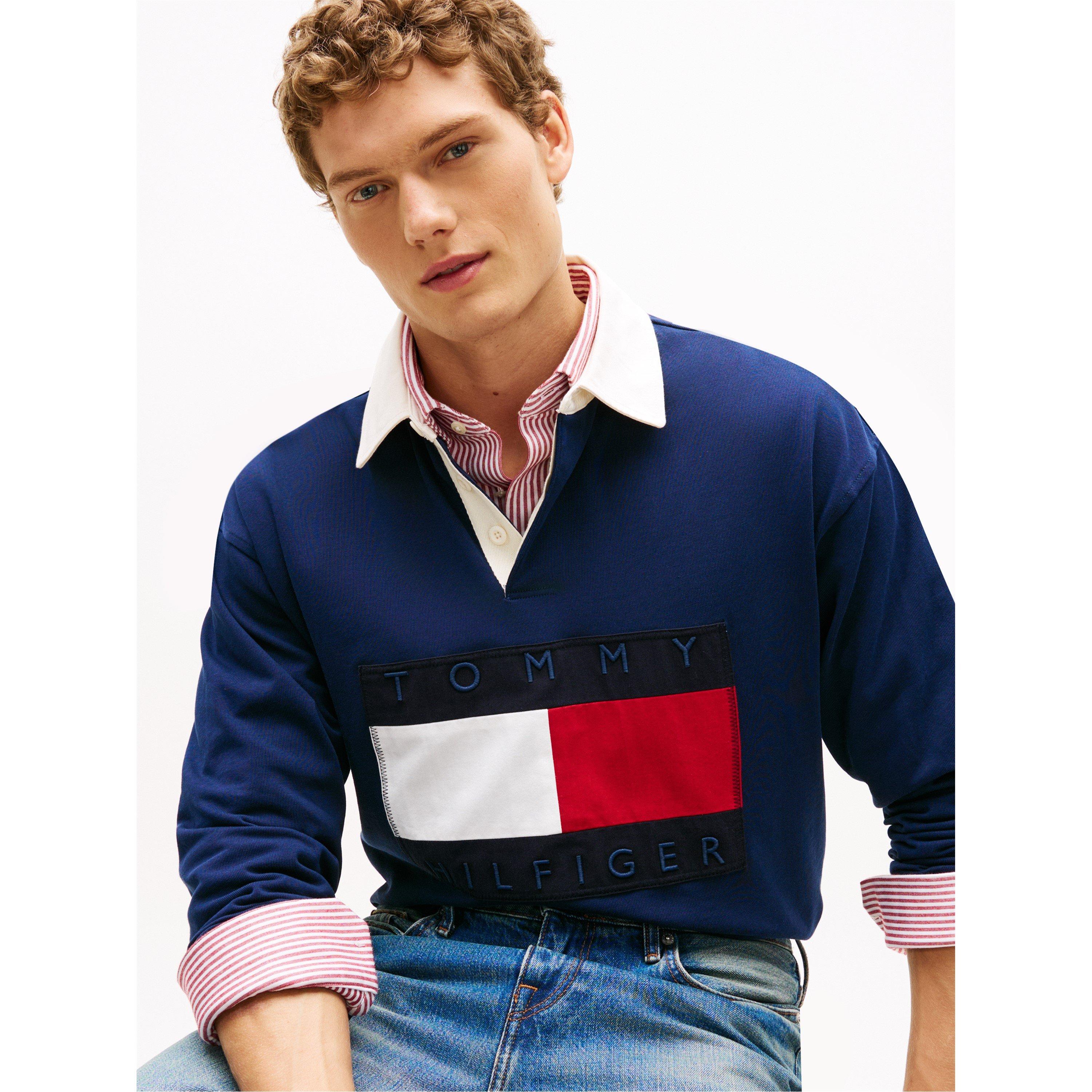 Carbon Navy - Tommy Hilfiger - Tommy FlagRugby Polo Sn62 - 3