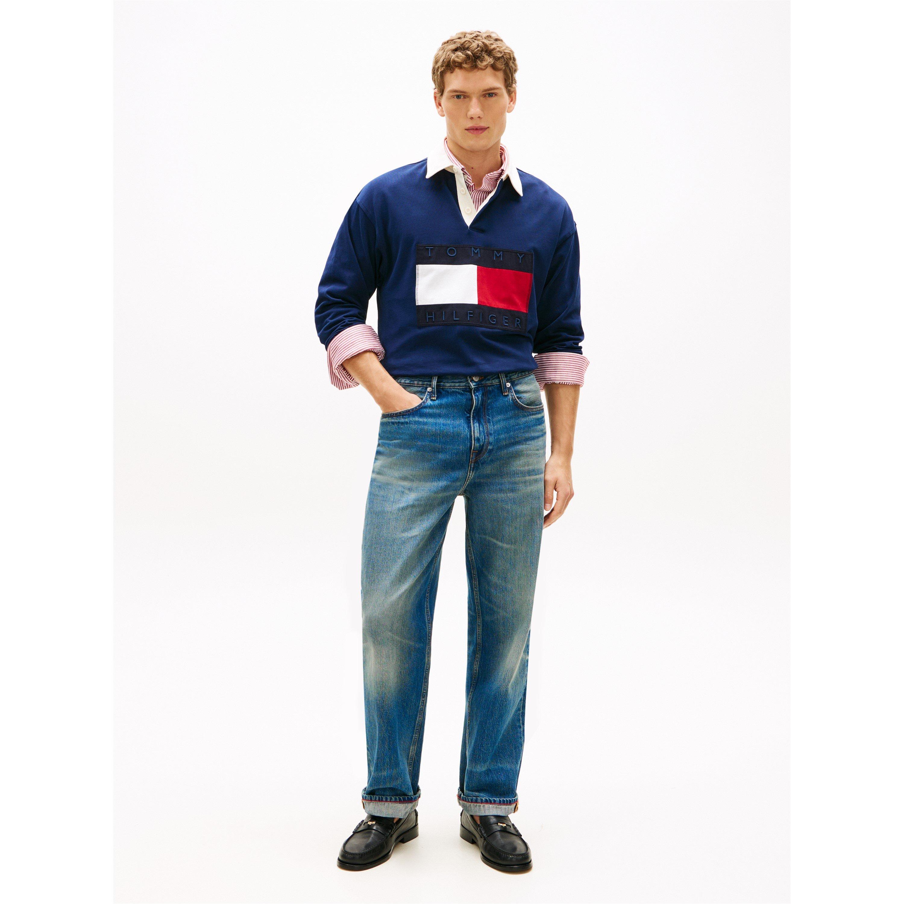 Carbon Navy - Tommy Hilfiger - Tommy FlagRugby Polo Sn62 - 4