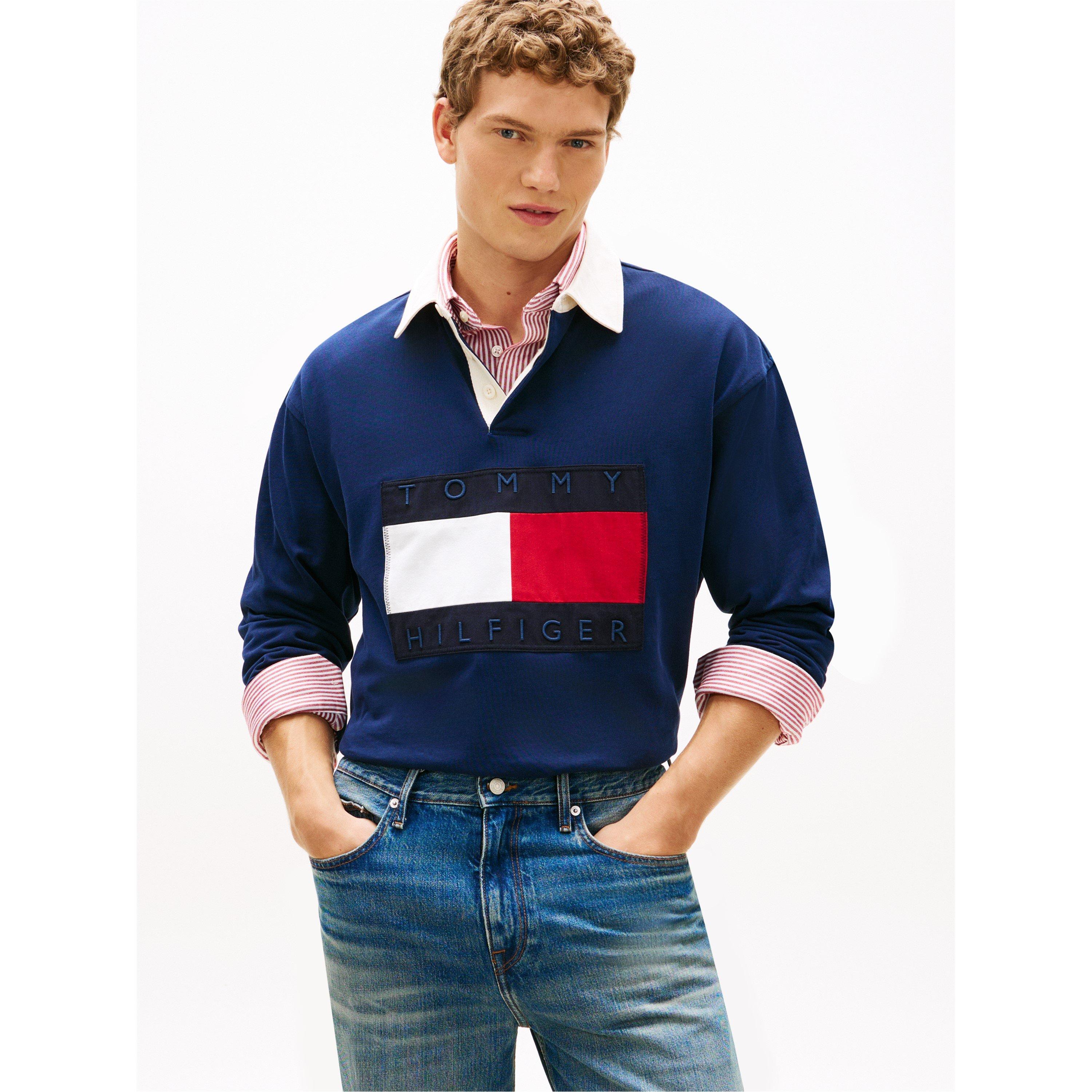 Carbon Navy - Tommy Hilfiger - Men's Rugby Polo Shirt - 6