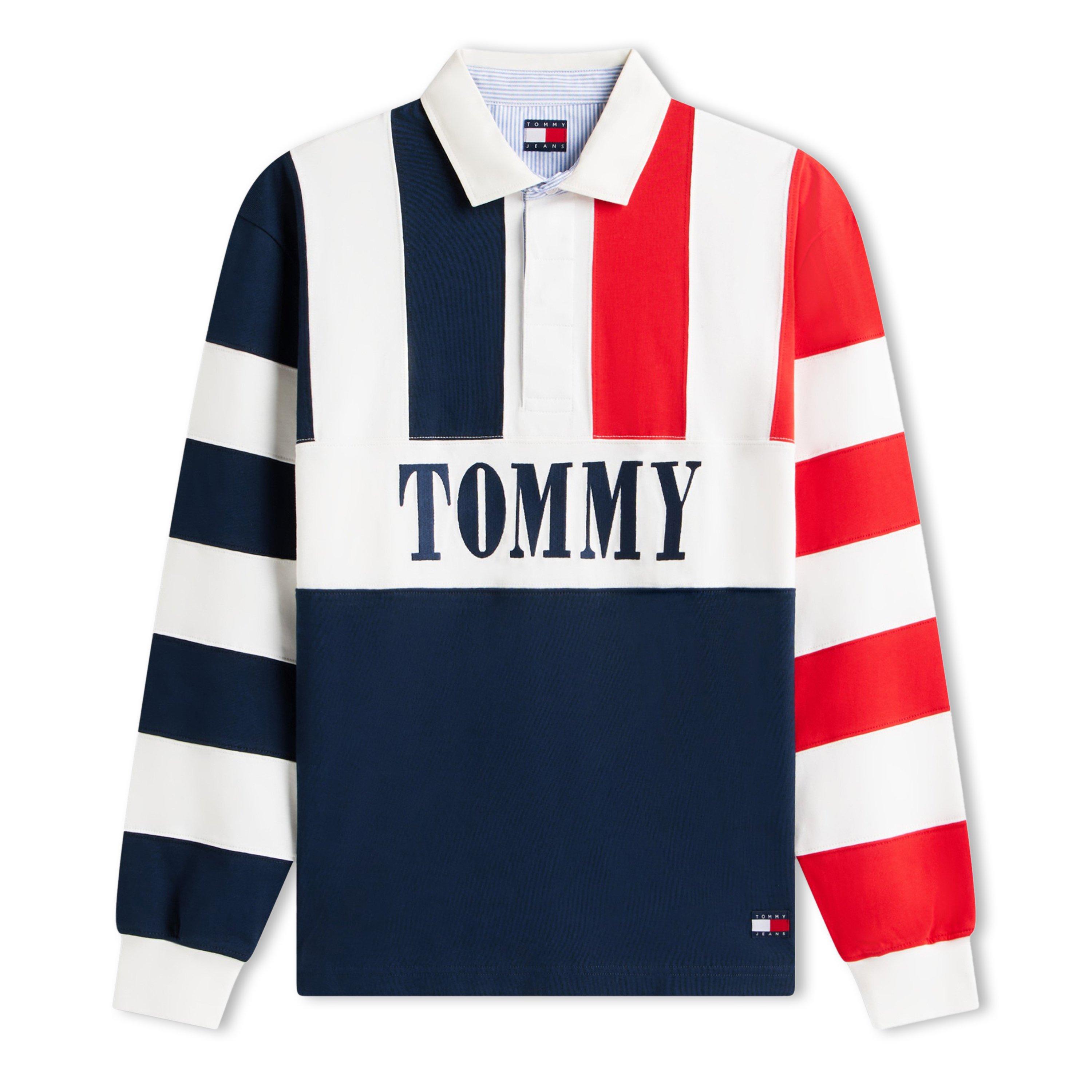 Tommy Jeans Men's Rugby Polo Shirt - Dark Night Navy - XL