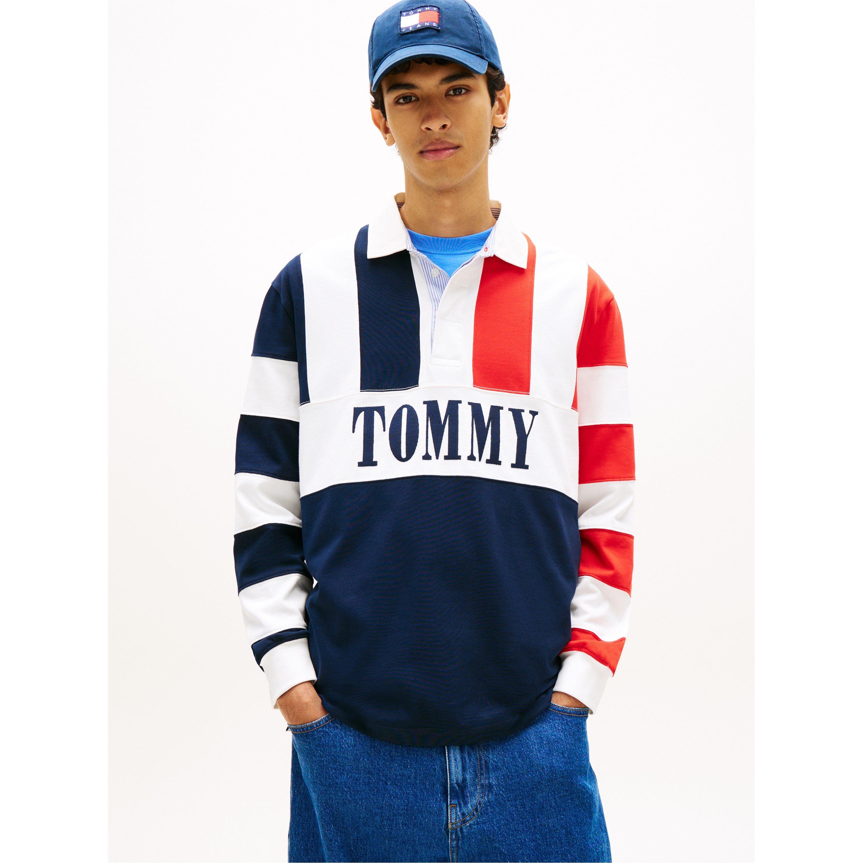 Noite Escura Marinha - Tommy Jeans - Men's Rugby Polo Shirt - 6