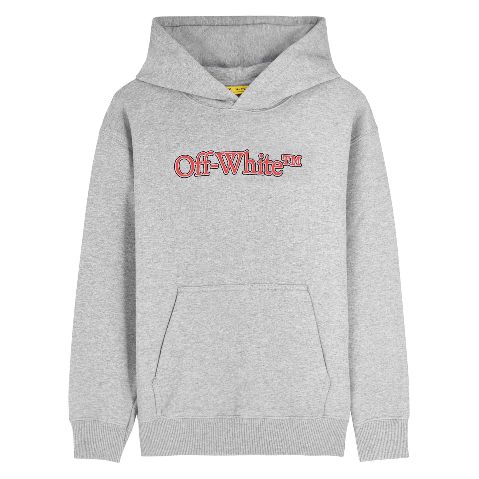 GREY - Off White - OW B BIG BOOKISH HOODIE