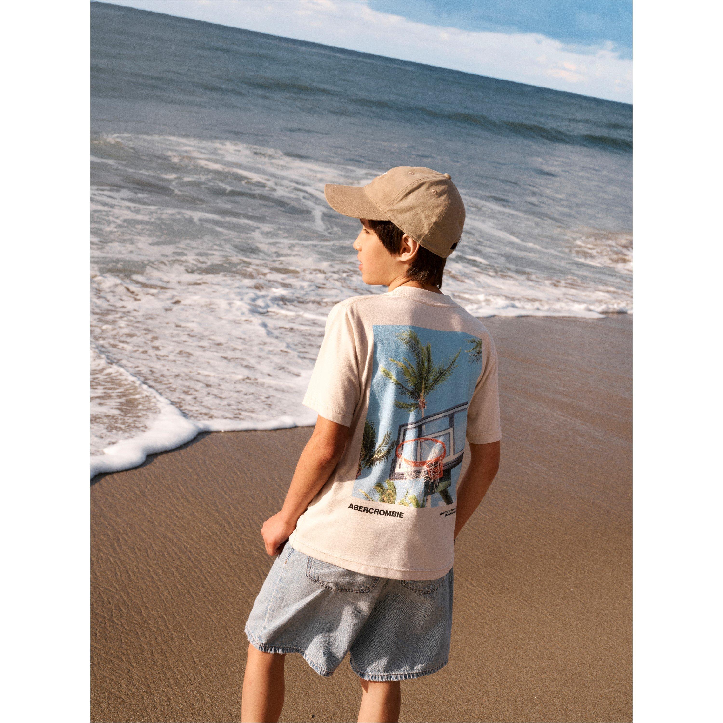 Chalk Pink AGX - Abercrombie and Fitch - Kids' Overhead Hoodie - 2