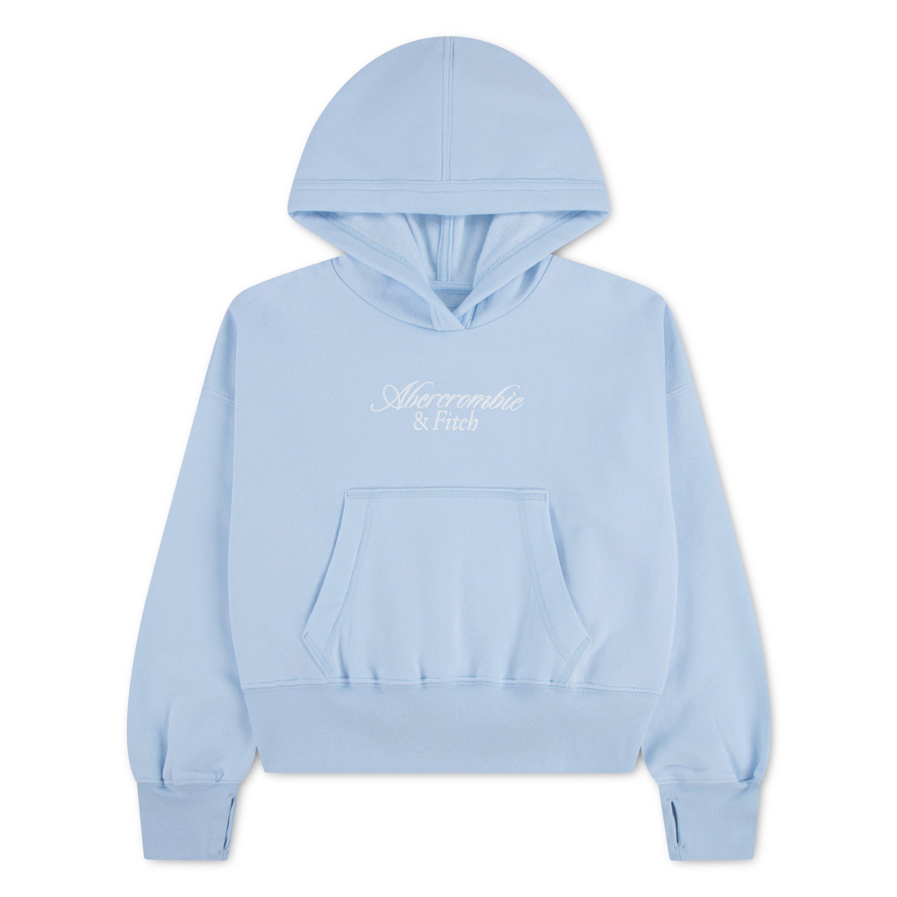 Abercrombie And Fitch Girls Kids' Overhead Hoodie - Ice Water Bkd - 9-10Y