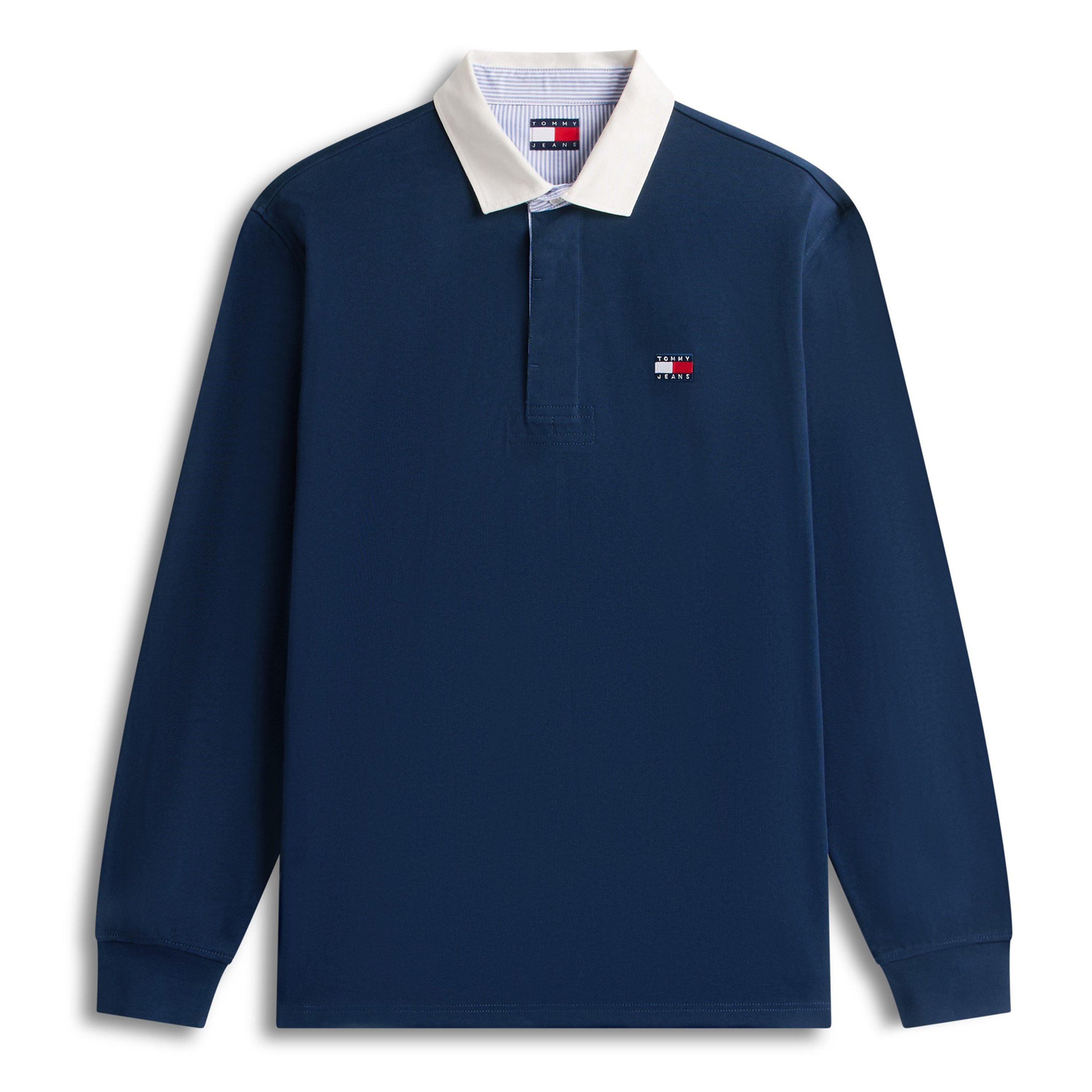 Tommy Jeans Men's Rugby Polo Shirt - Dark Night Navy - XL