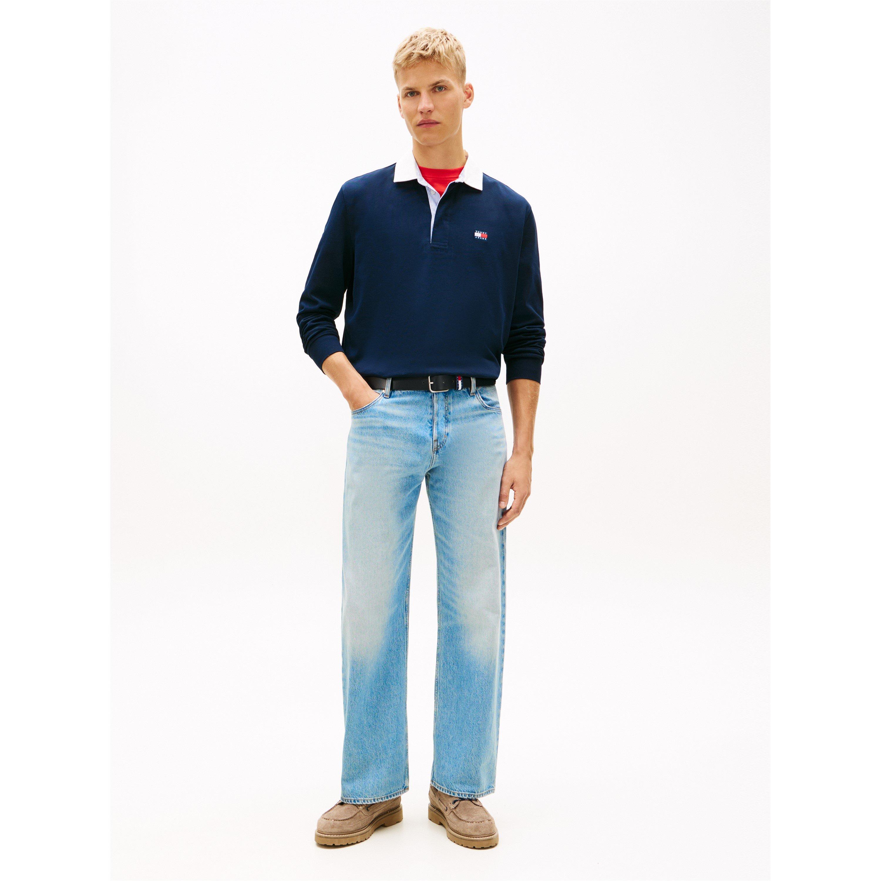 Dunkle Nacht Marineblau - Tommy Jeans - TJ Rlx Ess Rugby Sn63 - 4