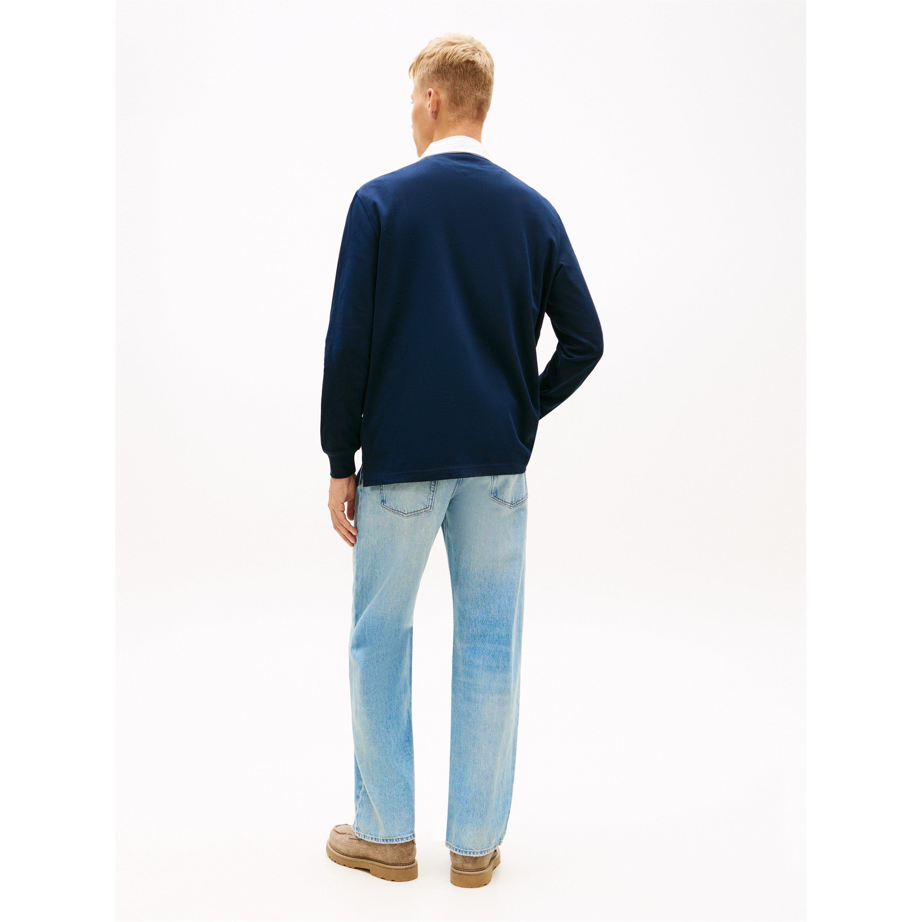 Dunkle Nacht Marineblau - Tommy Jeans - TJ Rlx Ess Rugby Sn63 - 5