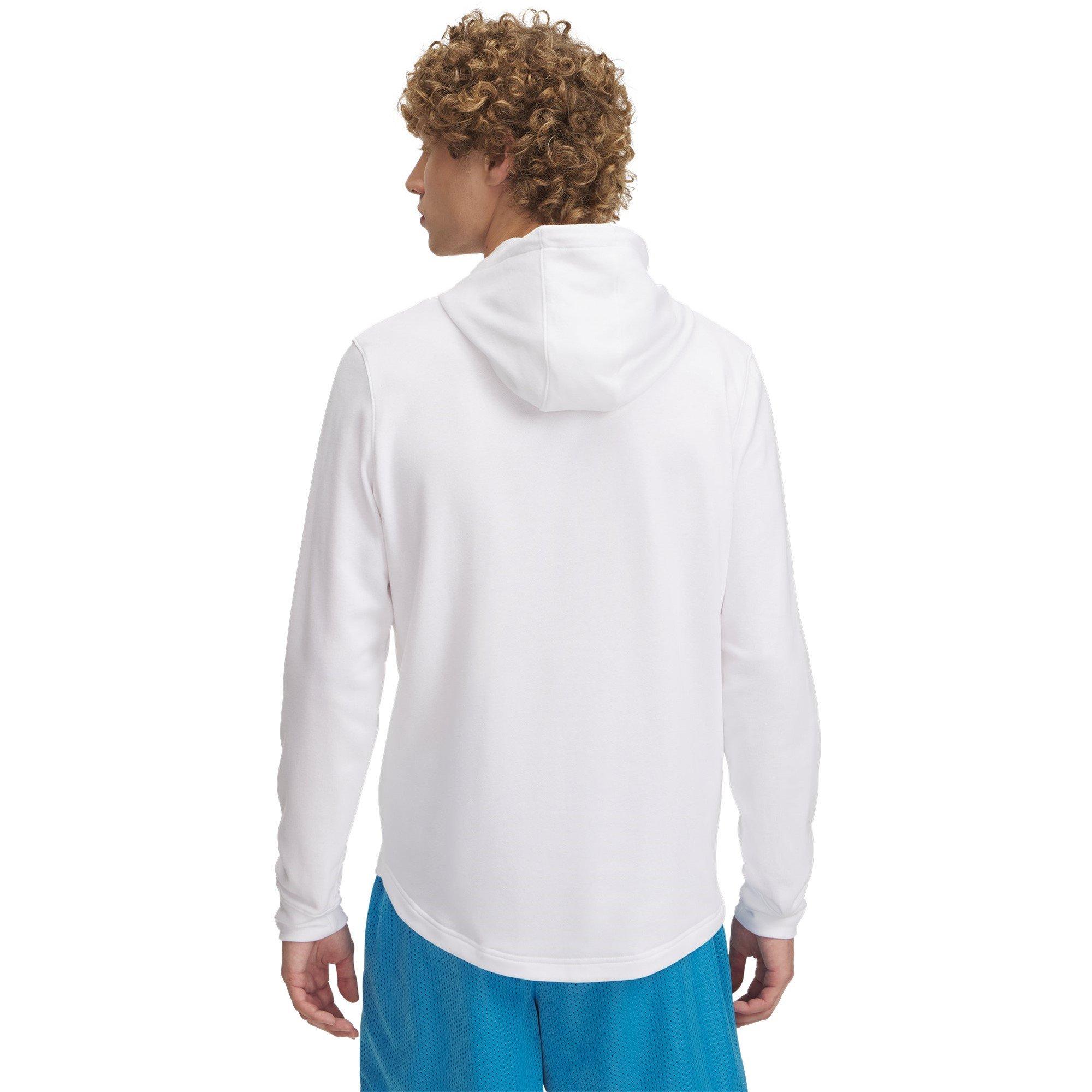 White - Under Armour - Men's RV Terry Logo Performance Hoodie - 2