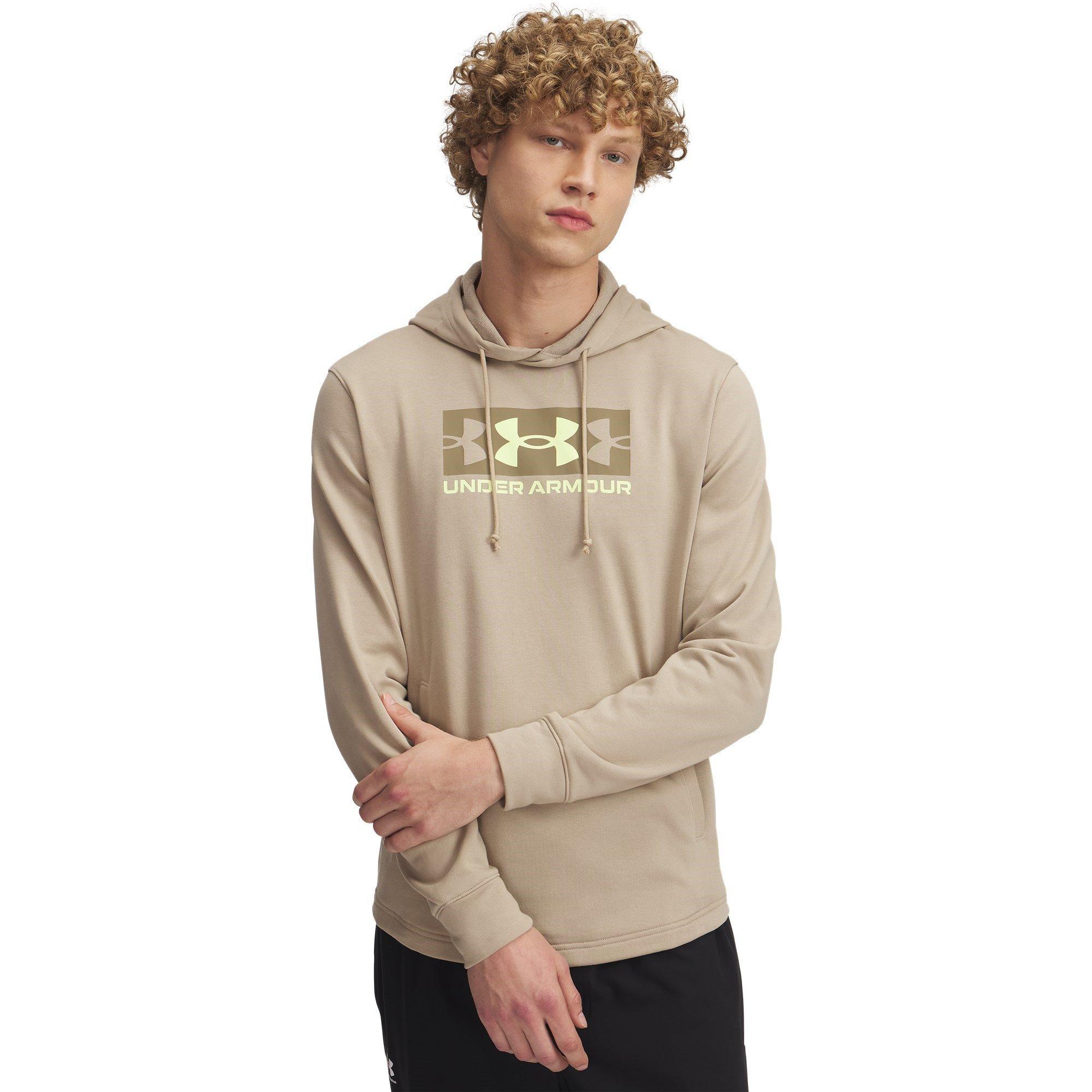 Under Armour Men's Rv Terry Logo Performance Hoodie - Brown - XL