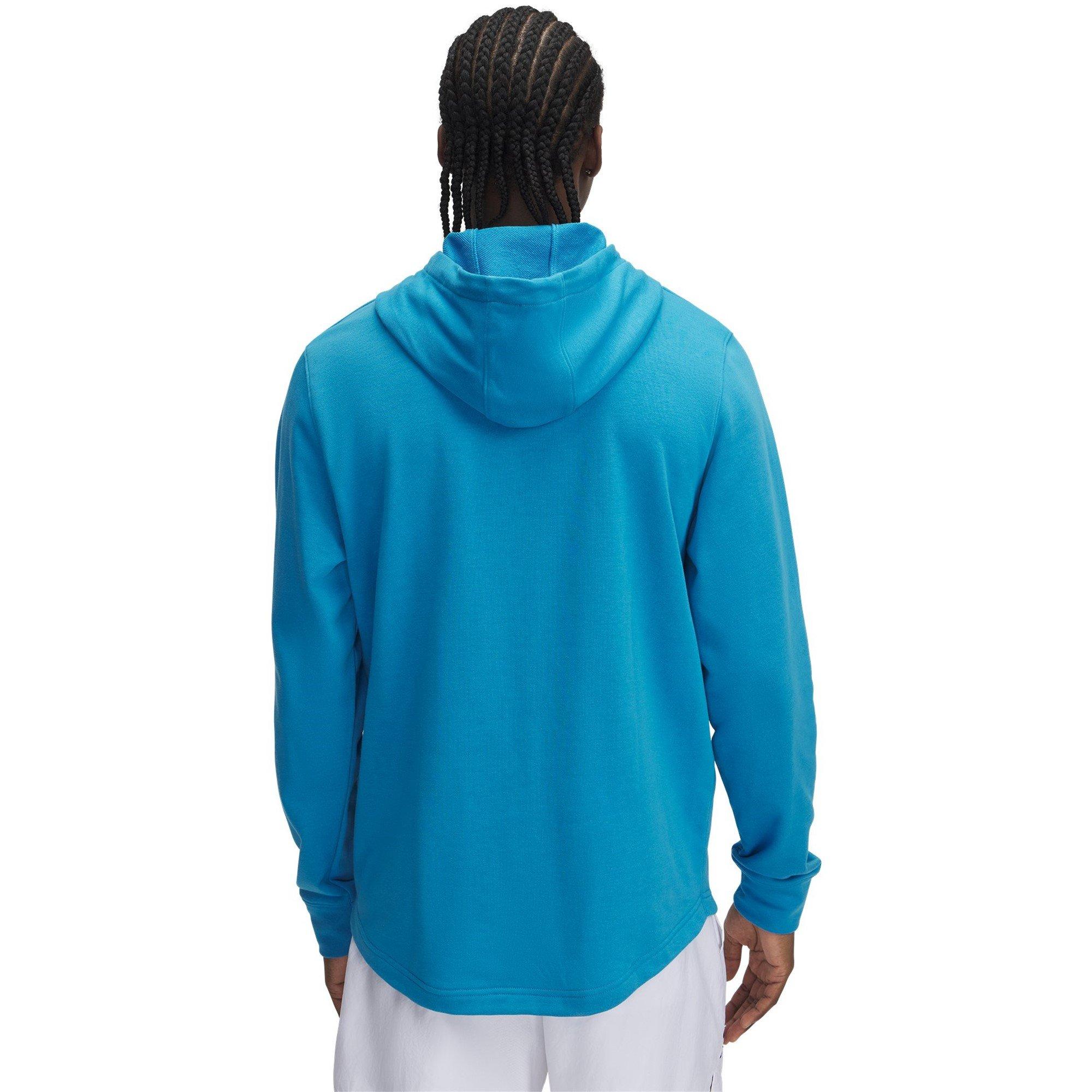Blue - Under Armour - Men's RV Terry Logo Performance Hoodie - 2