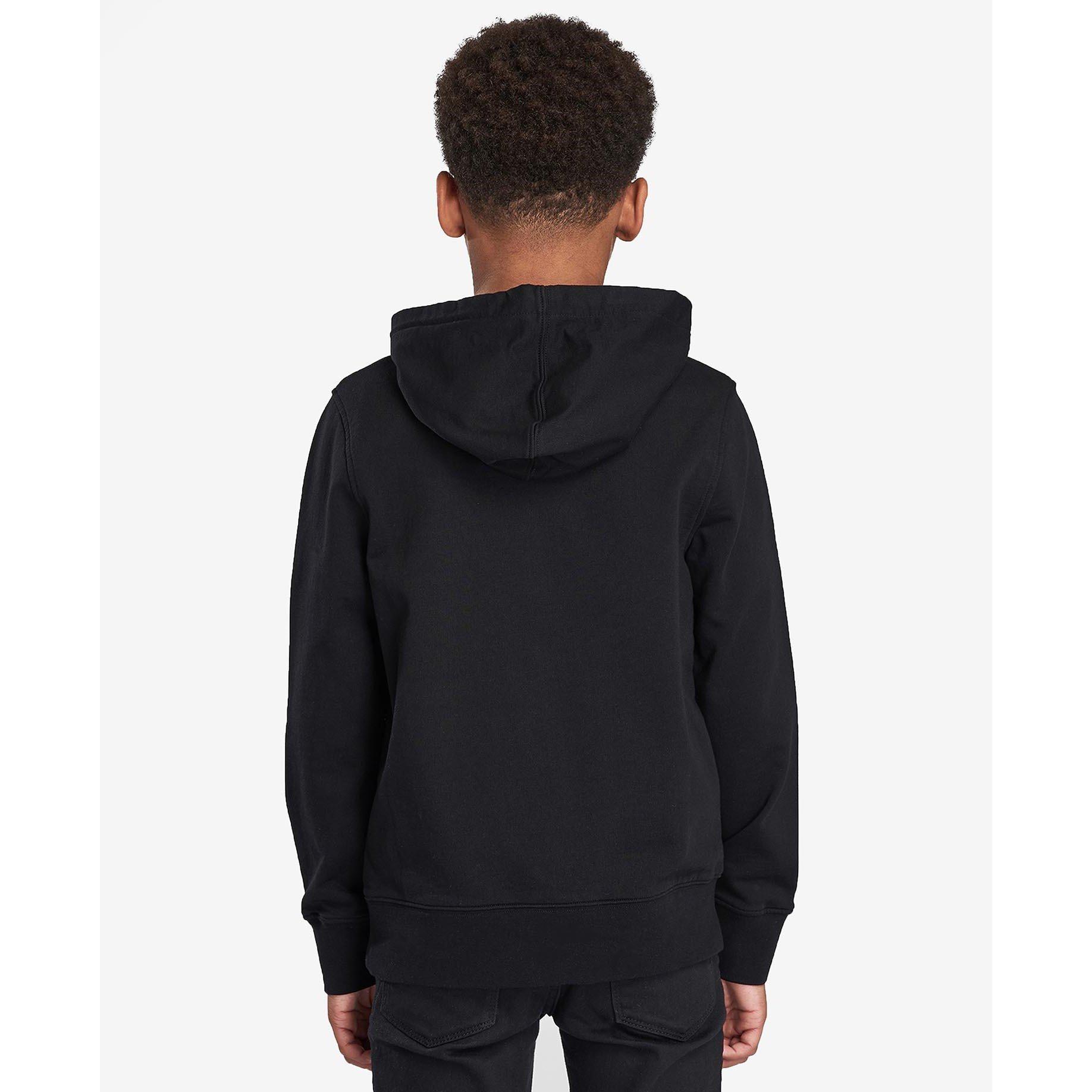 Black - Barbour International - Boys Large Logo Hoodie - 3