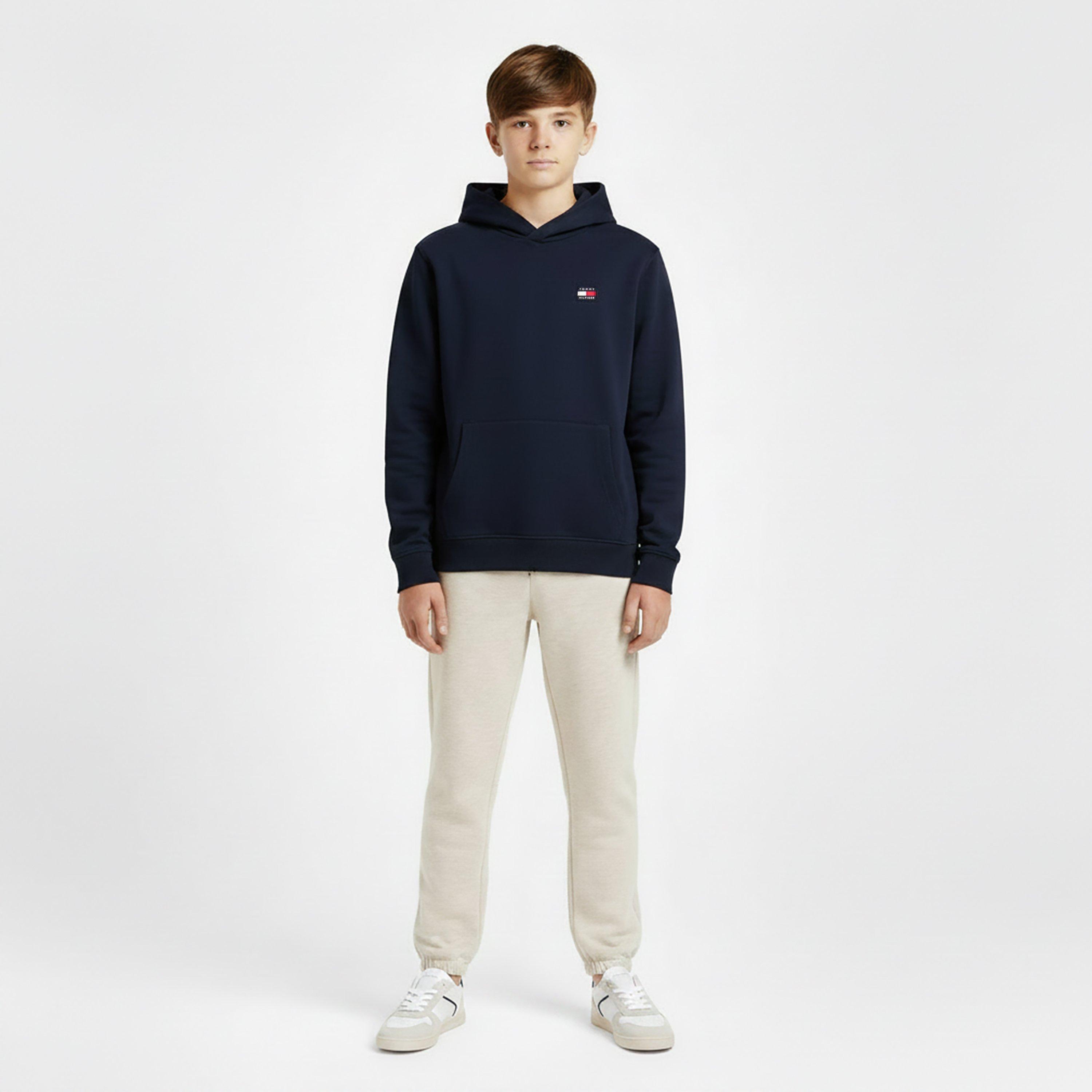 Blu Notte - Tommy Hilfiger - Kids' Heritage Flag Overhead Hoodie - 3