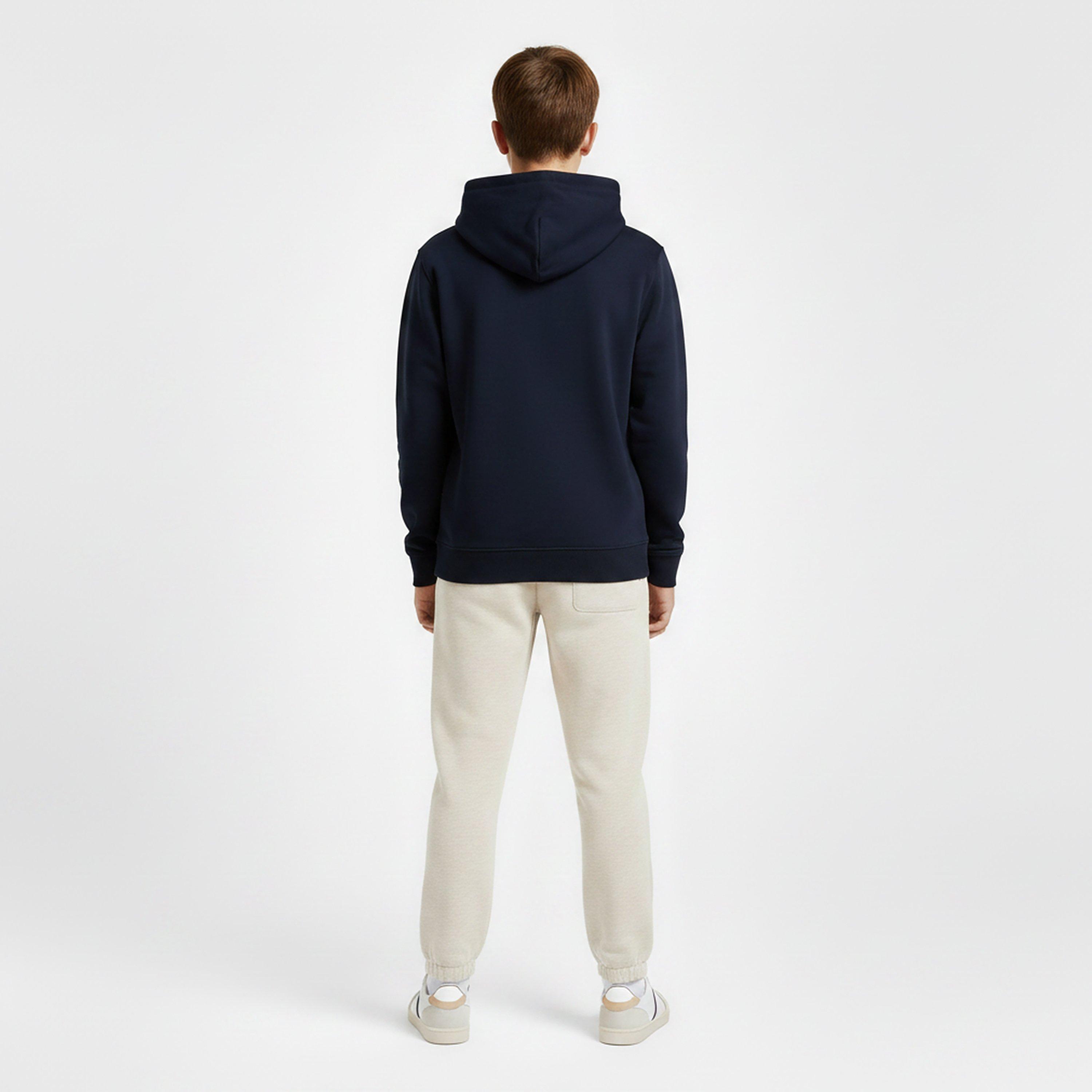 Blu Notte - Tommy Hilfiger - Kids' Heritage Flag Overhead Hoodie - 4