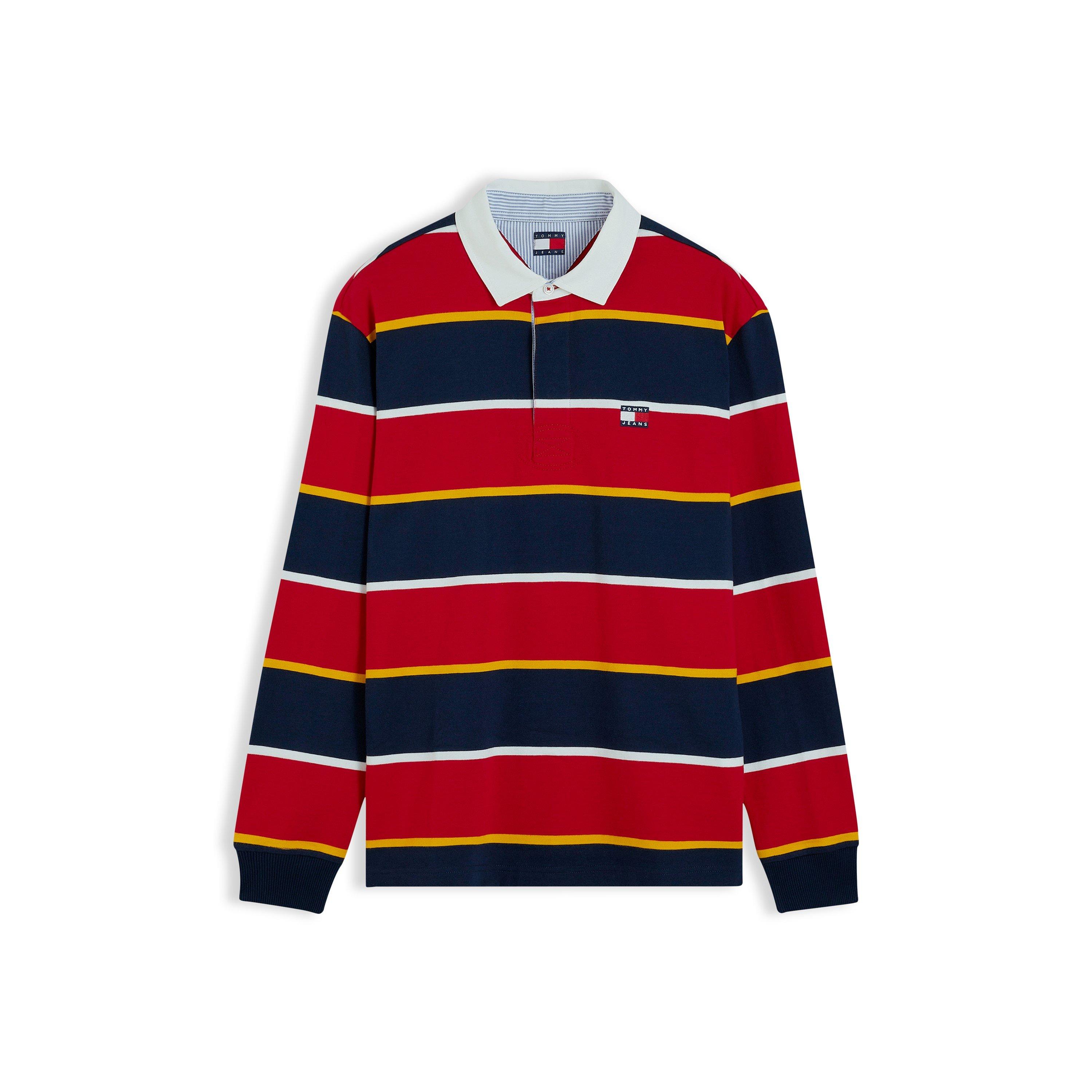 Scarlet Stripe - Tommy Jeans - TJ Striped Rugby Sn64 - 1