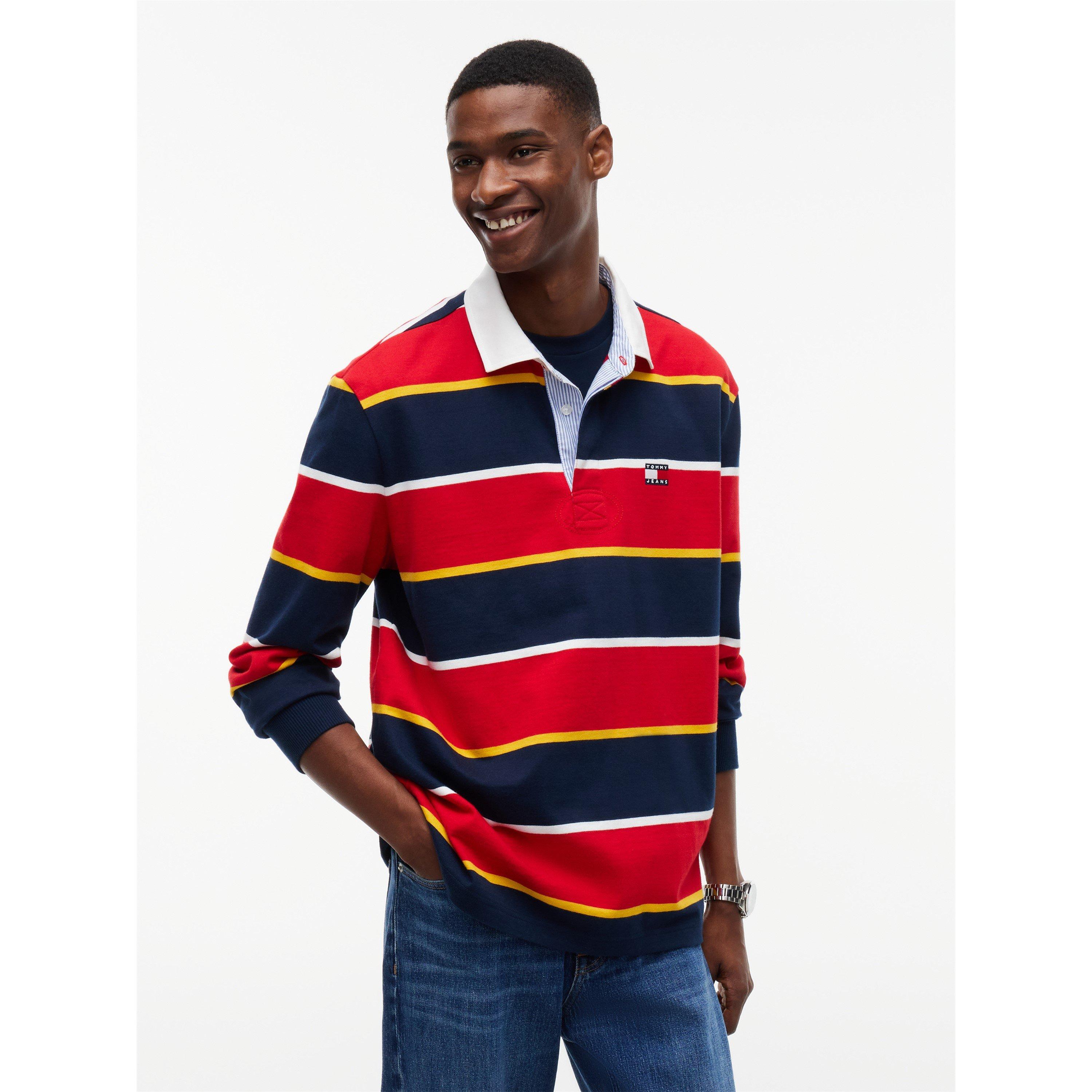 Scarlet Stripe - Tommy Jeans - TJ Striped Rugby Sn64 - 2
