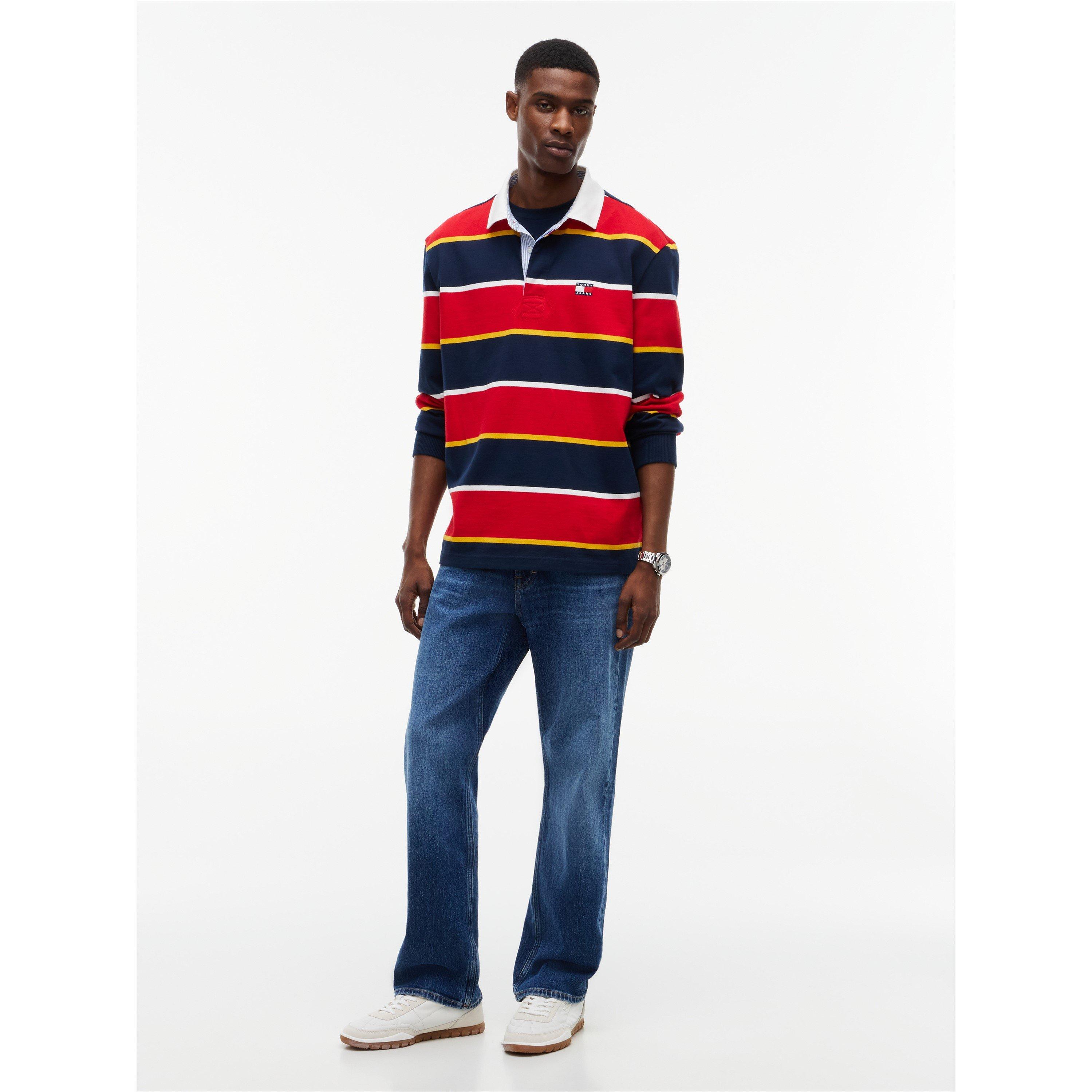 Scarlet Stripe - Tommy Jeans - TJ Striped Rugby Sn64 - 4
