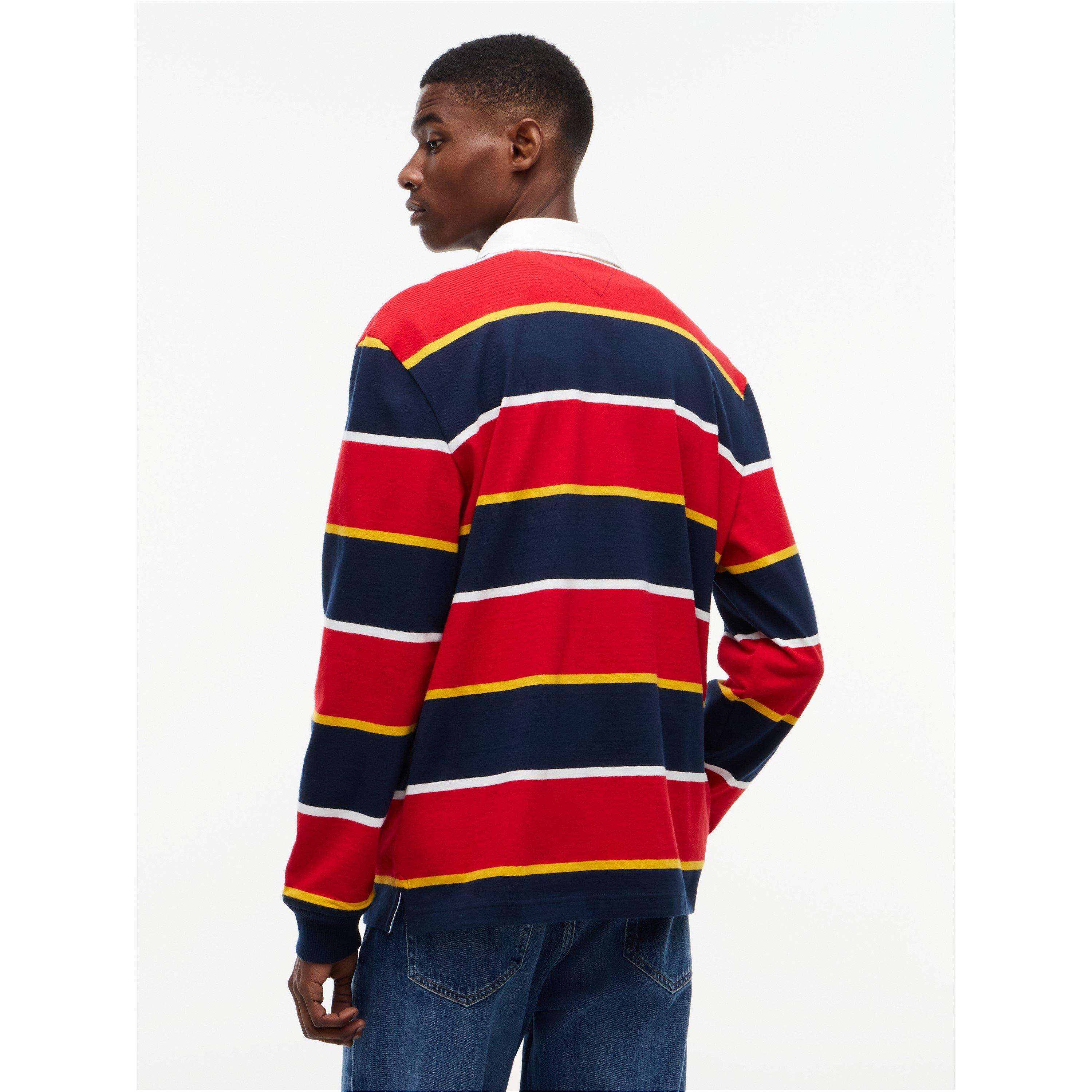 Scarlet Stripe - Tommy Jeans - TJ Striped Rugby Sn64 - 5
