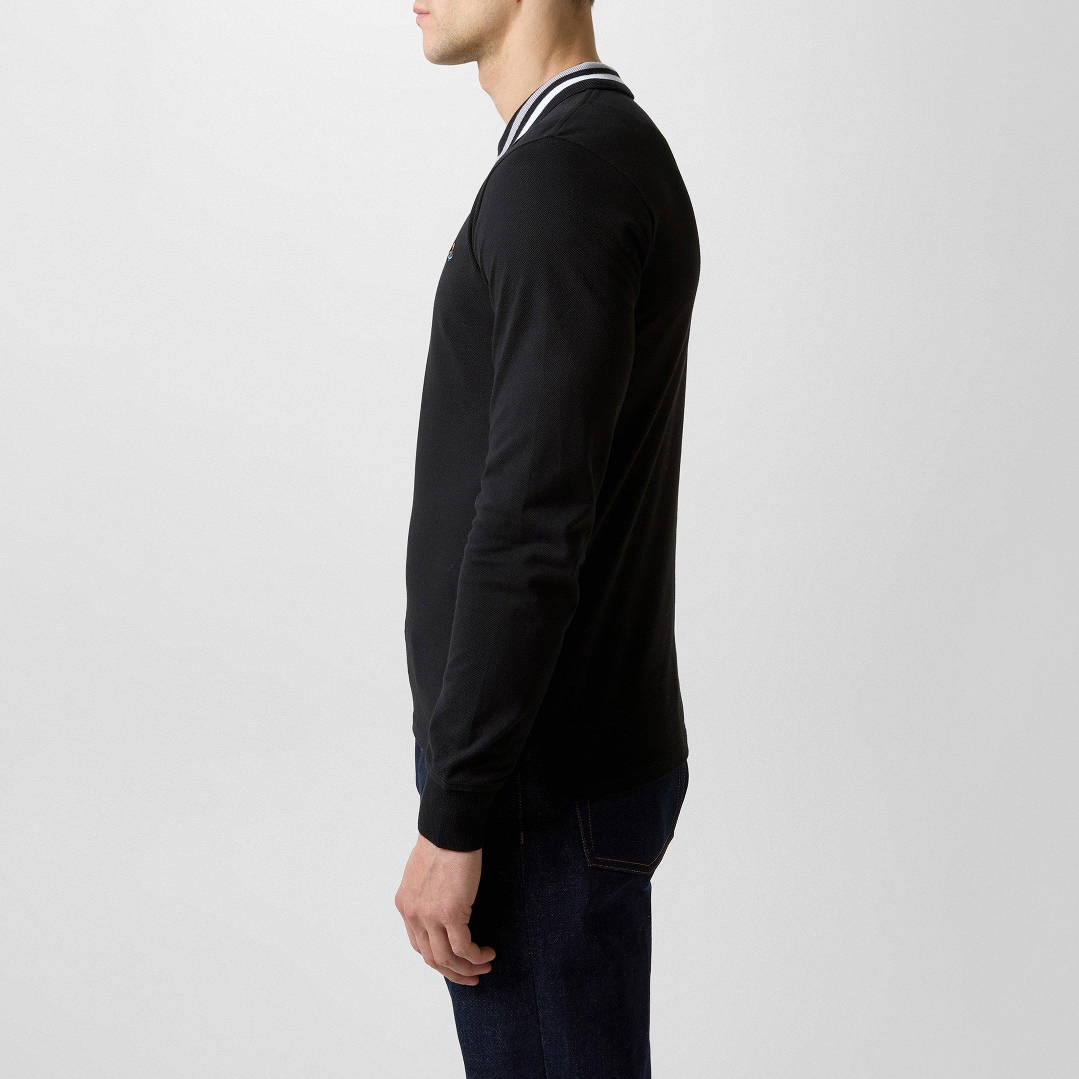 Black - Vivienne Westwood - Long Sleeve Polo Shirt - 5
