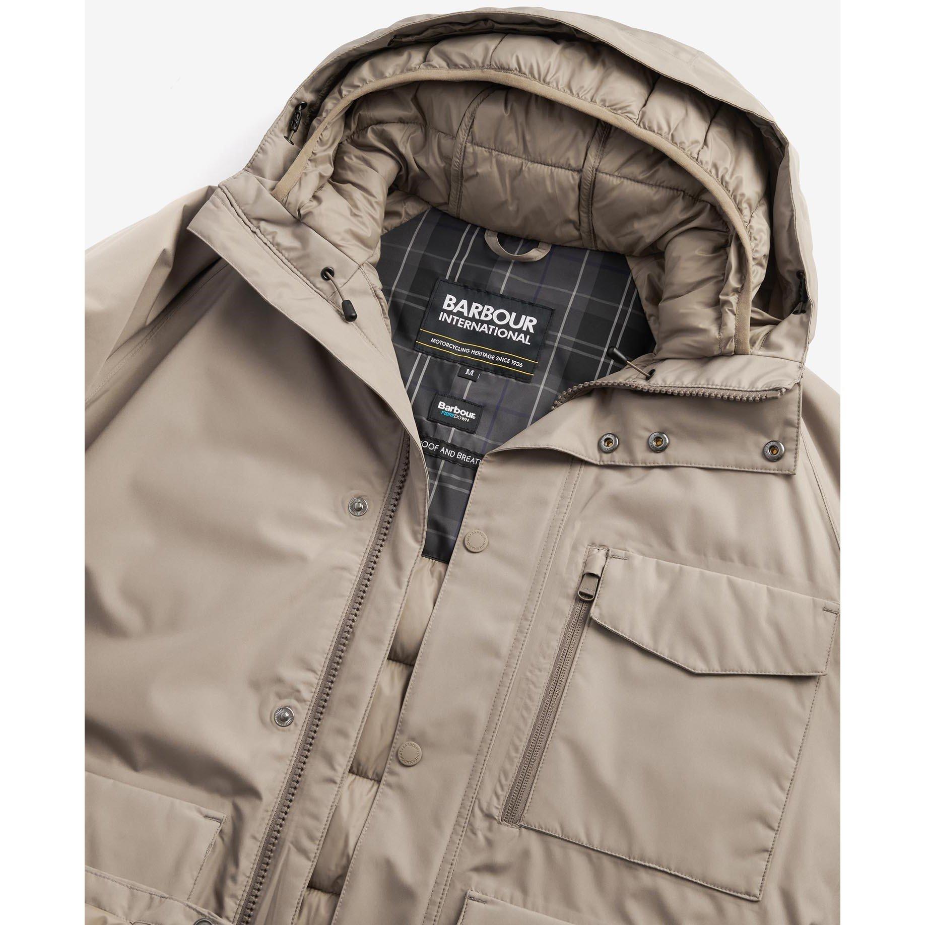 Brindle BE31 - Barbour International - Men's Harwick Waterproof Baffled Rain Anorak - 8