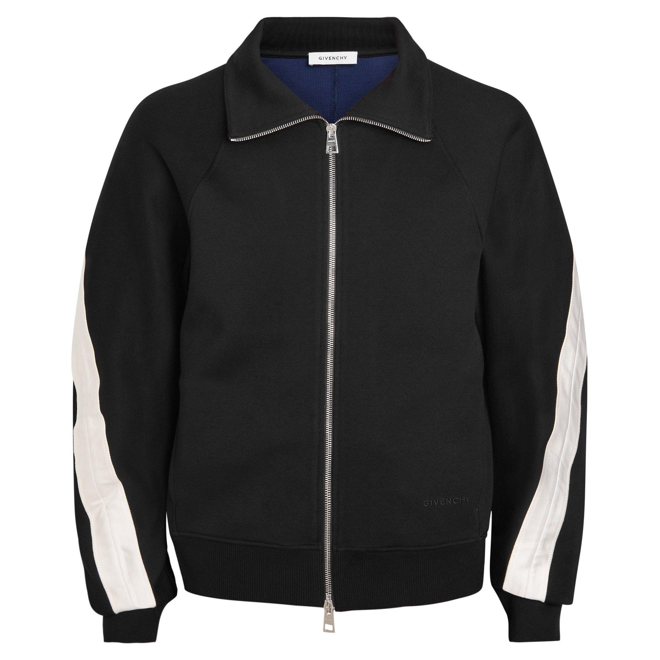BLACK - GIVENCHY - ZIPPED HOODIE OPEN SEAM CONTRA