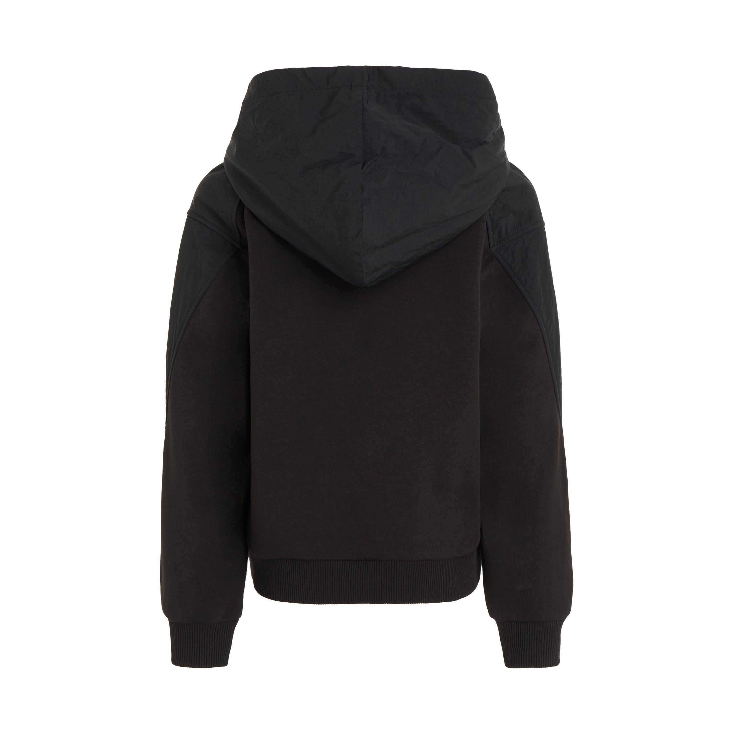 CK Black - Calvin Klein Jeans - Kids' Mix Media Monochrome Hoodie - 6
