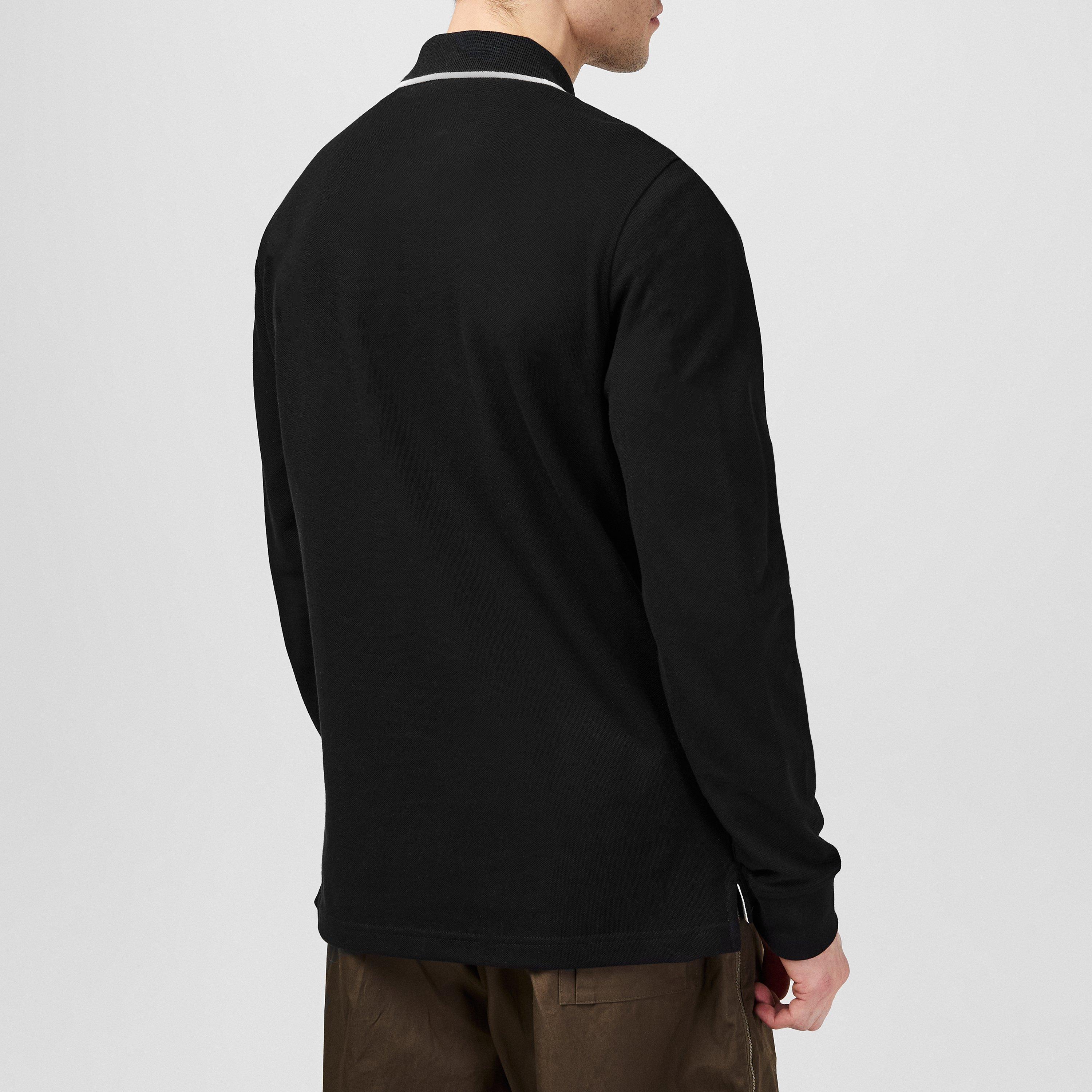 Black - Belstaff - Tip Long Sleeve Polo Shirt - 4