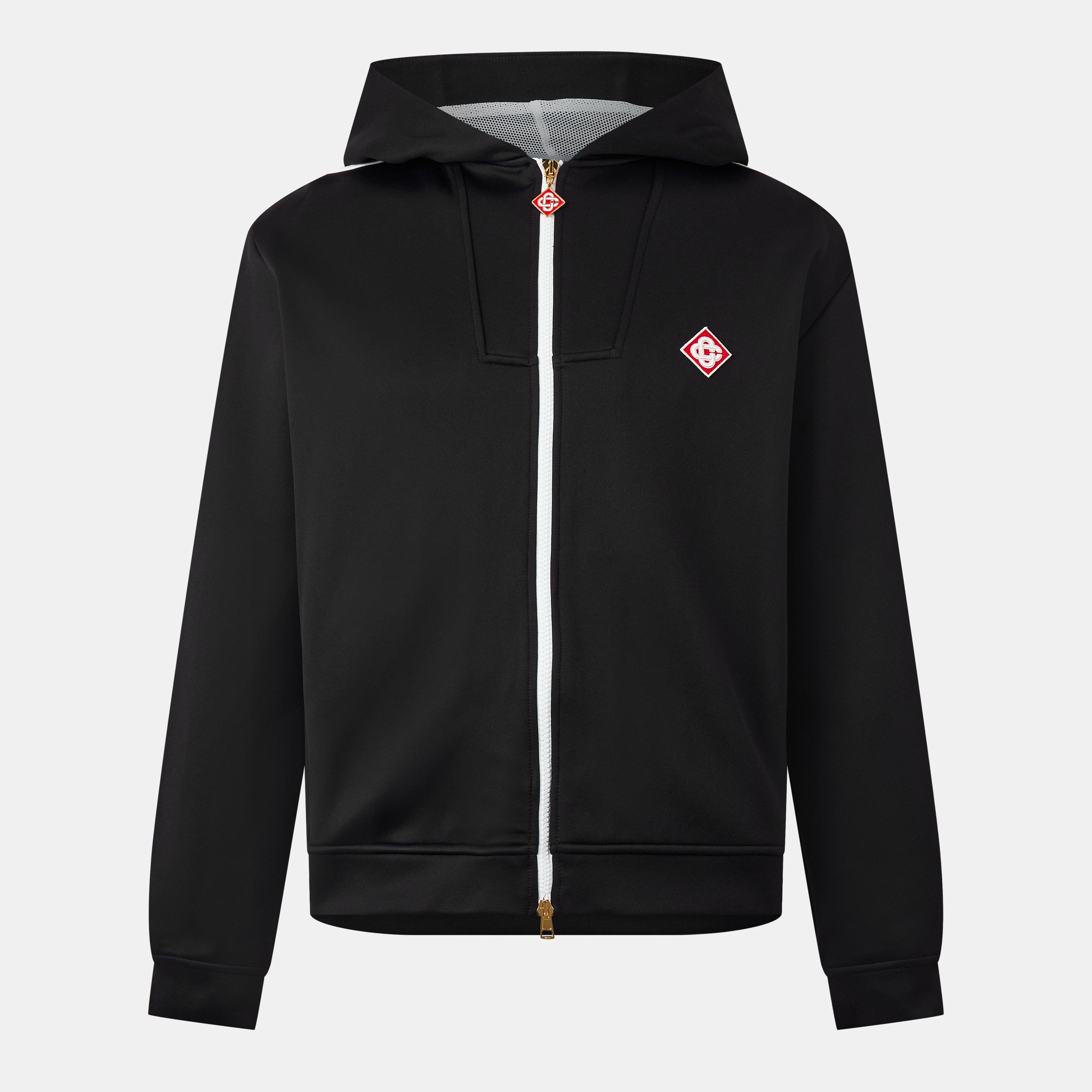 Casablanca Scuba Hooded Sweatshirt - Black - Large