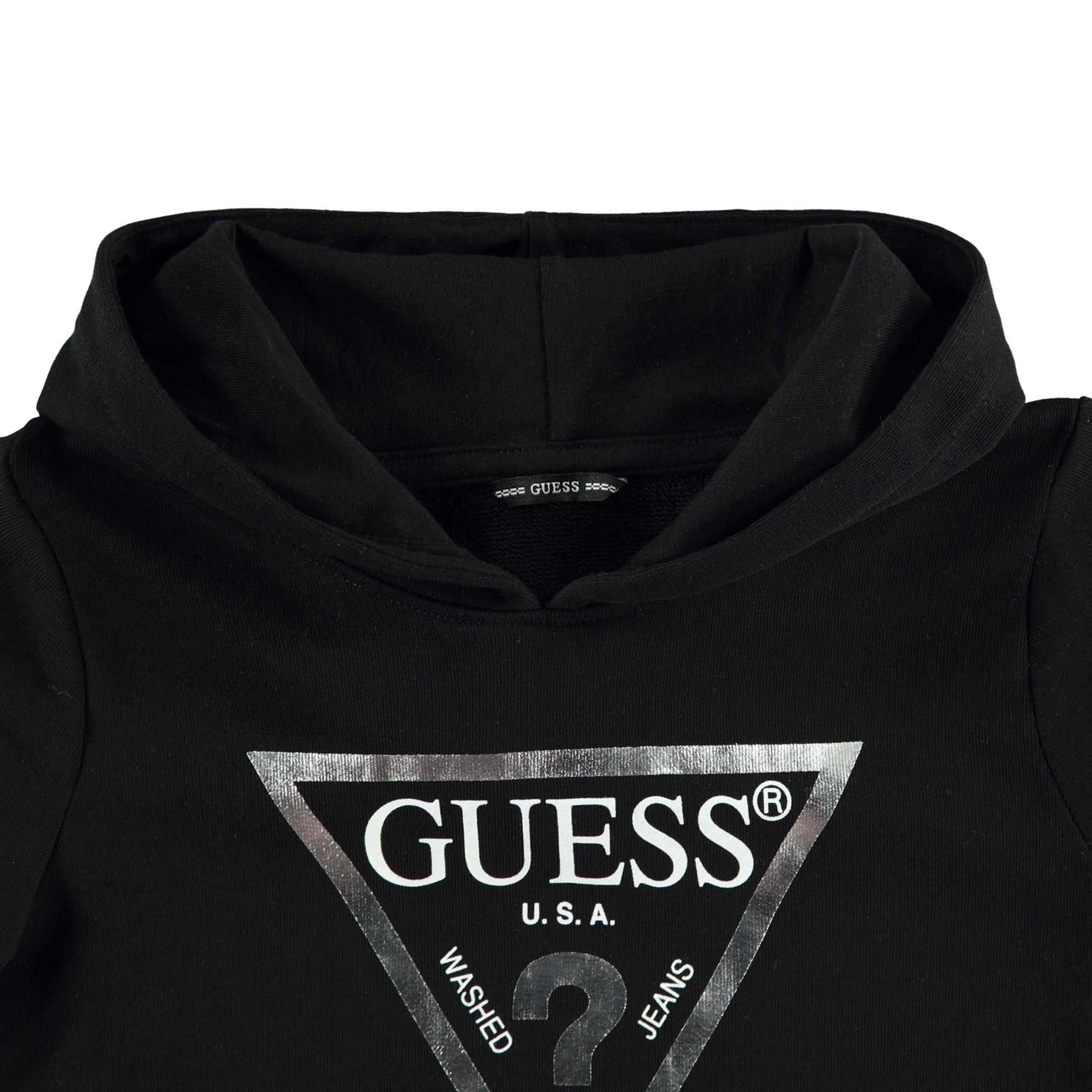 Negro A996 - Guess - Core Logo Hoodie - 3