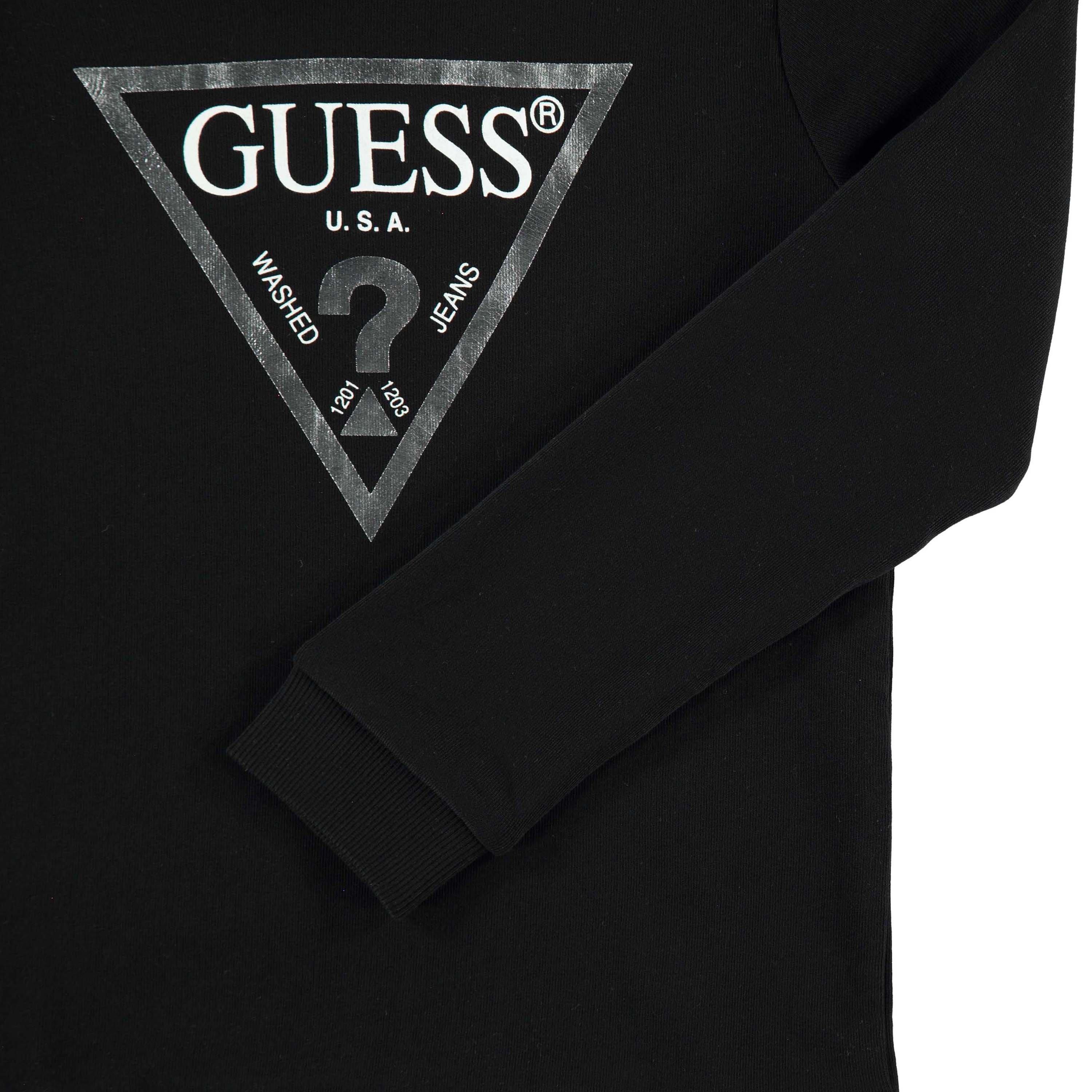 Negro A996 - Guess - Core Logo Hoodie - 4