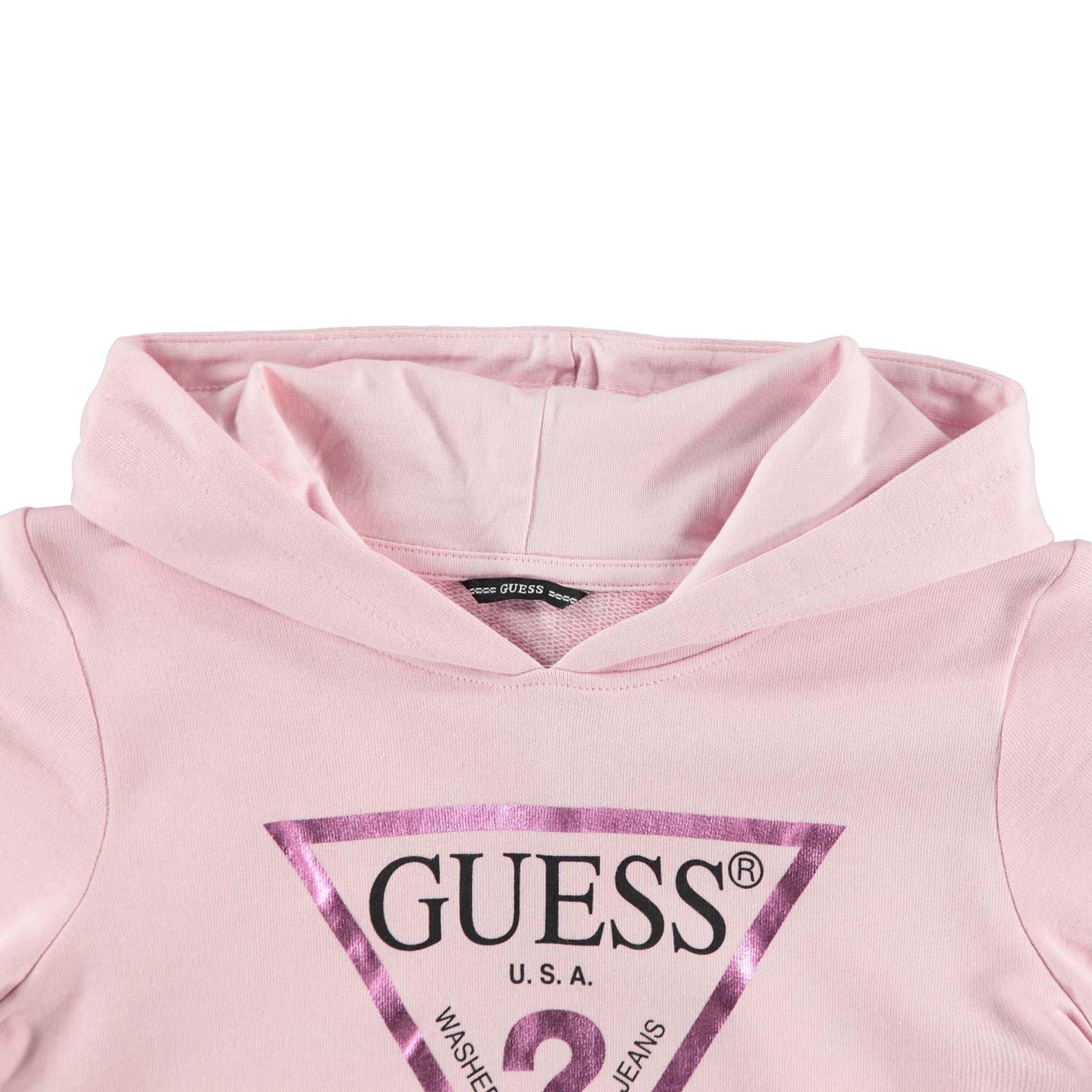 Pink G6K9 - Guess - Core Logo Hoodie - 3
