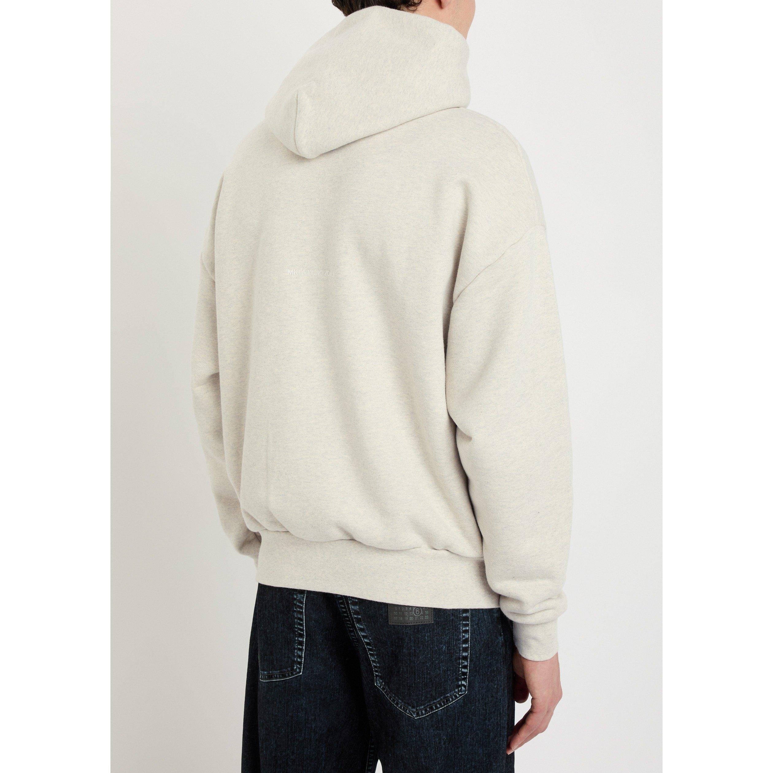 OFF WHITE - MKI MIYUKI ZOKU - Men's Superweight Cotton Over the Head Oversized-Fit Hoodie - 3