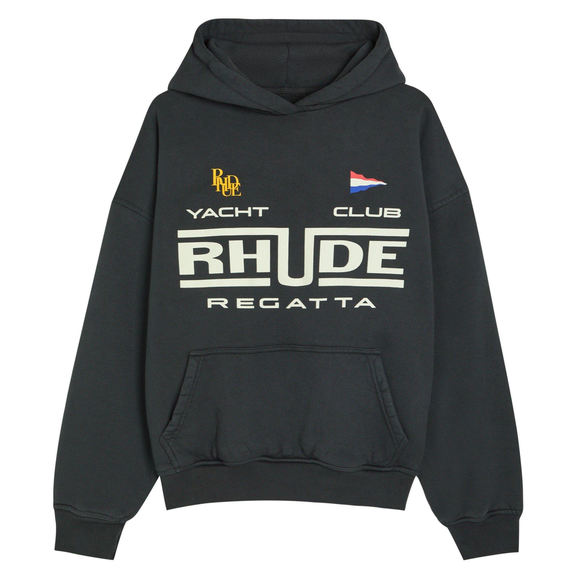 BLACK - Rhude - RH REGATTA CLUB HOODIE - 1