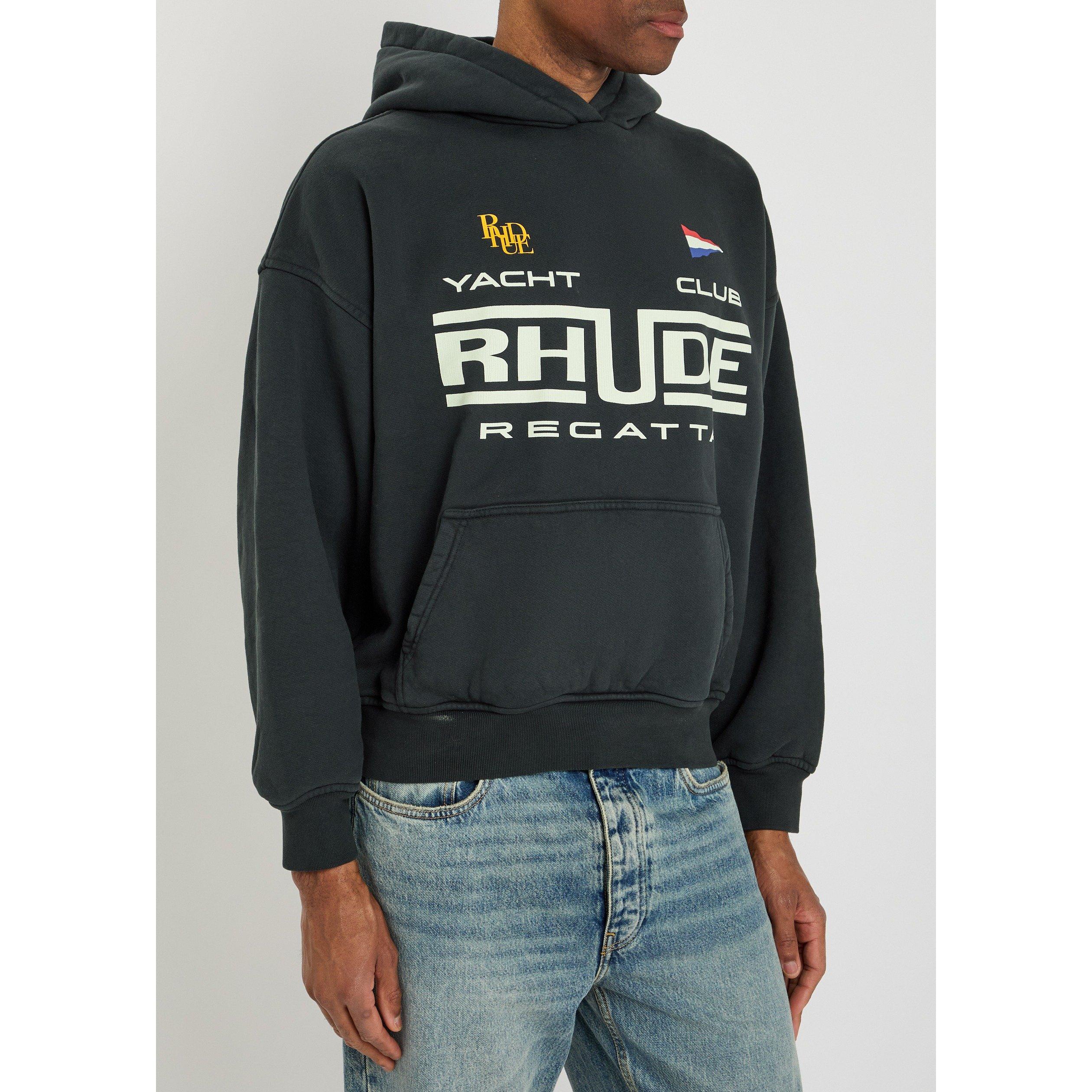 BLACK - Rhude - RH REGATTA CLUB HOODIE - 2