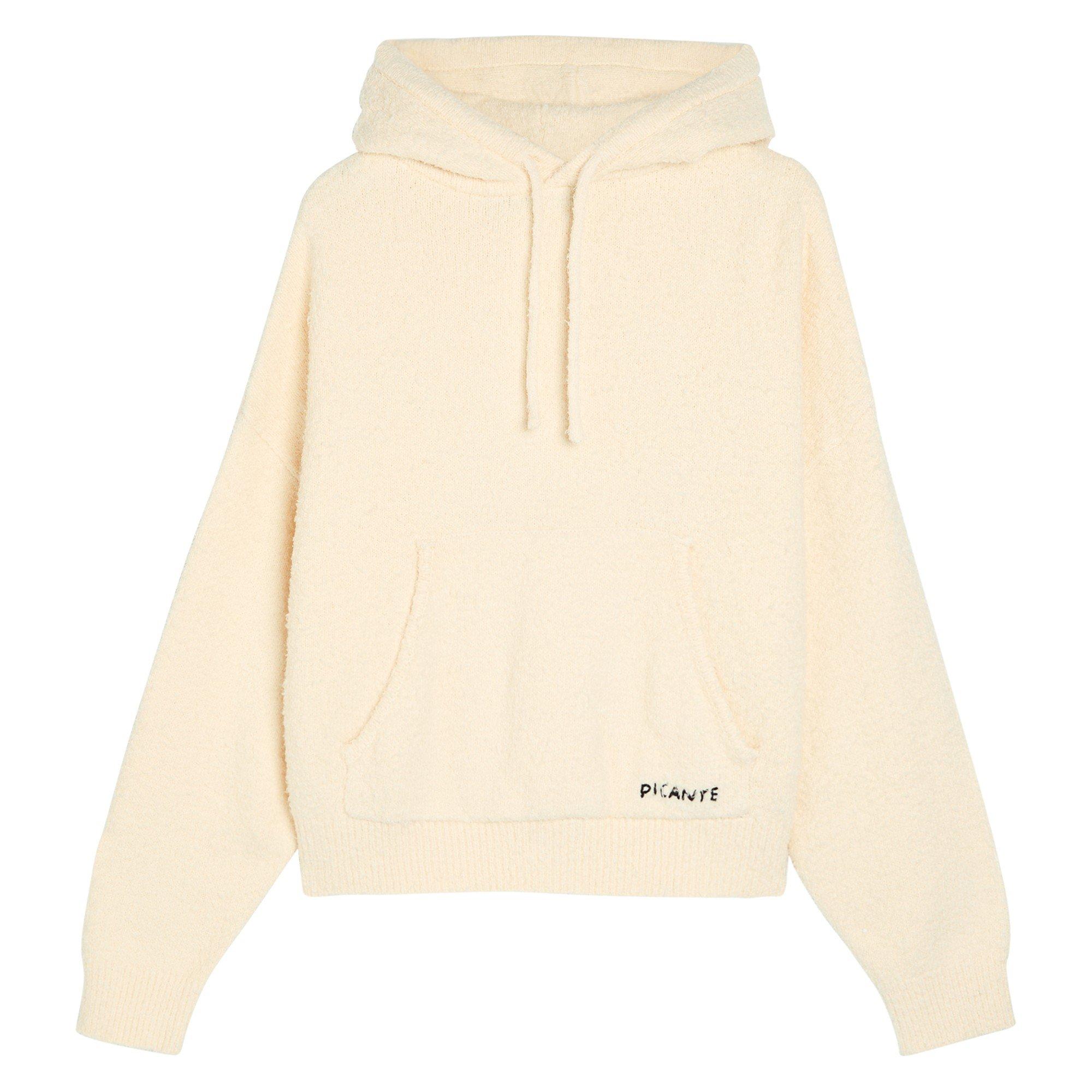 IVORY - PICANTE - PIC SHAGGY HOODIE - 1