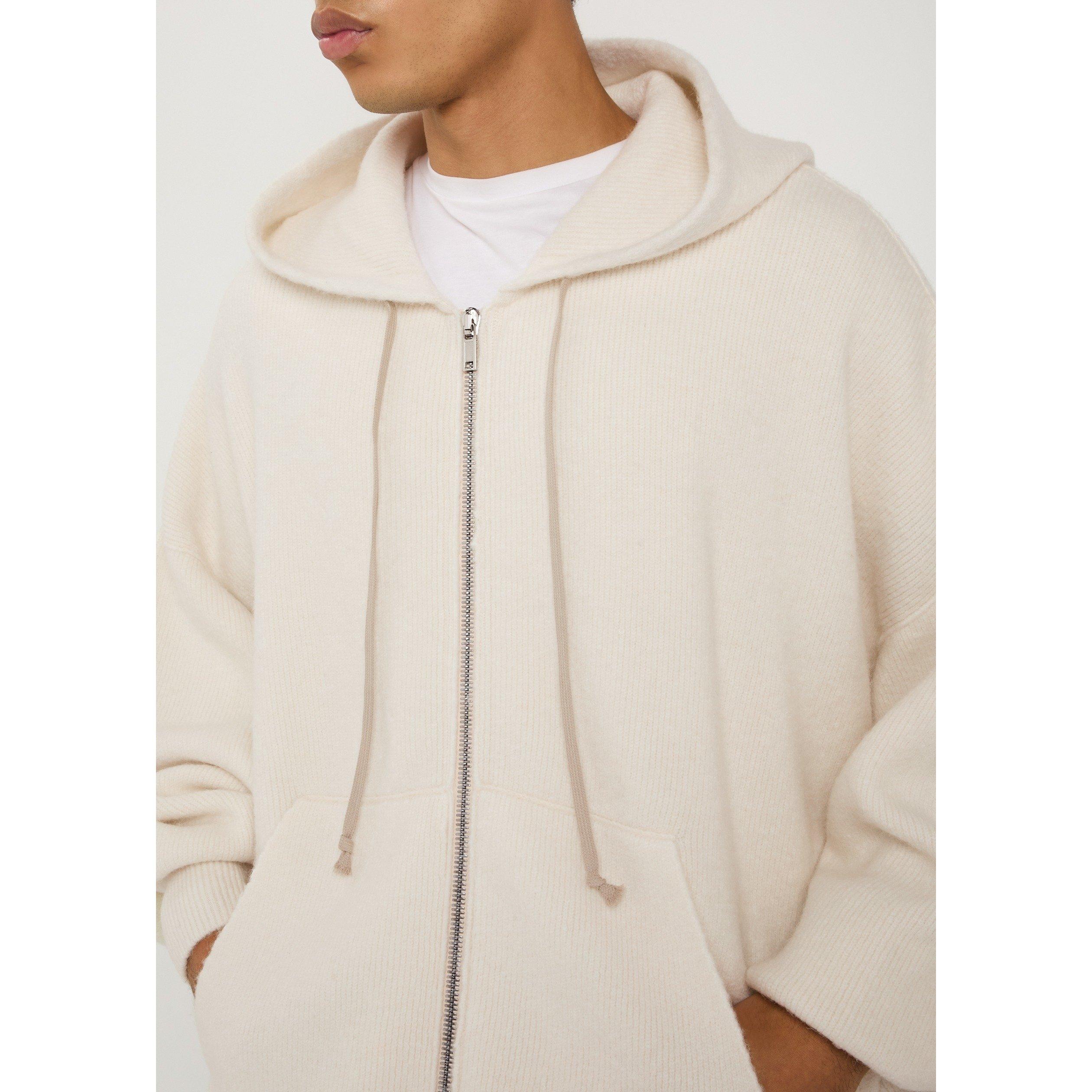 CREAM - Rick Owens - RO GIACCA IN MAGLIA - ZIPPED H - 4