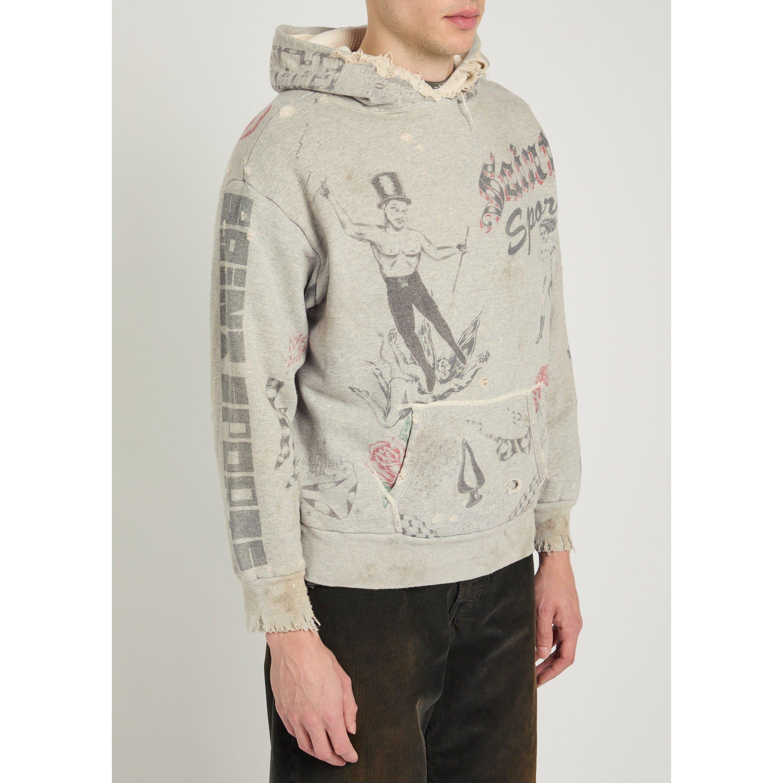 GREY - SAINT MXXXXXX - SM SAINT SPORT GRAPHIC HOODIE - 2